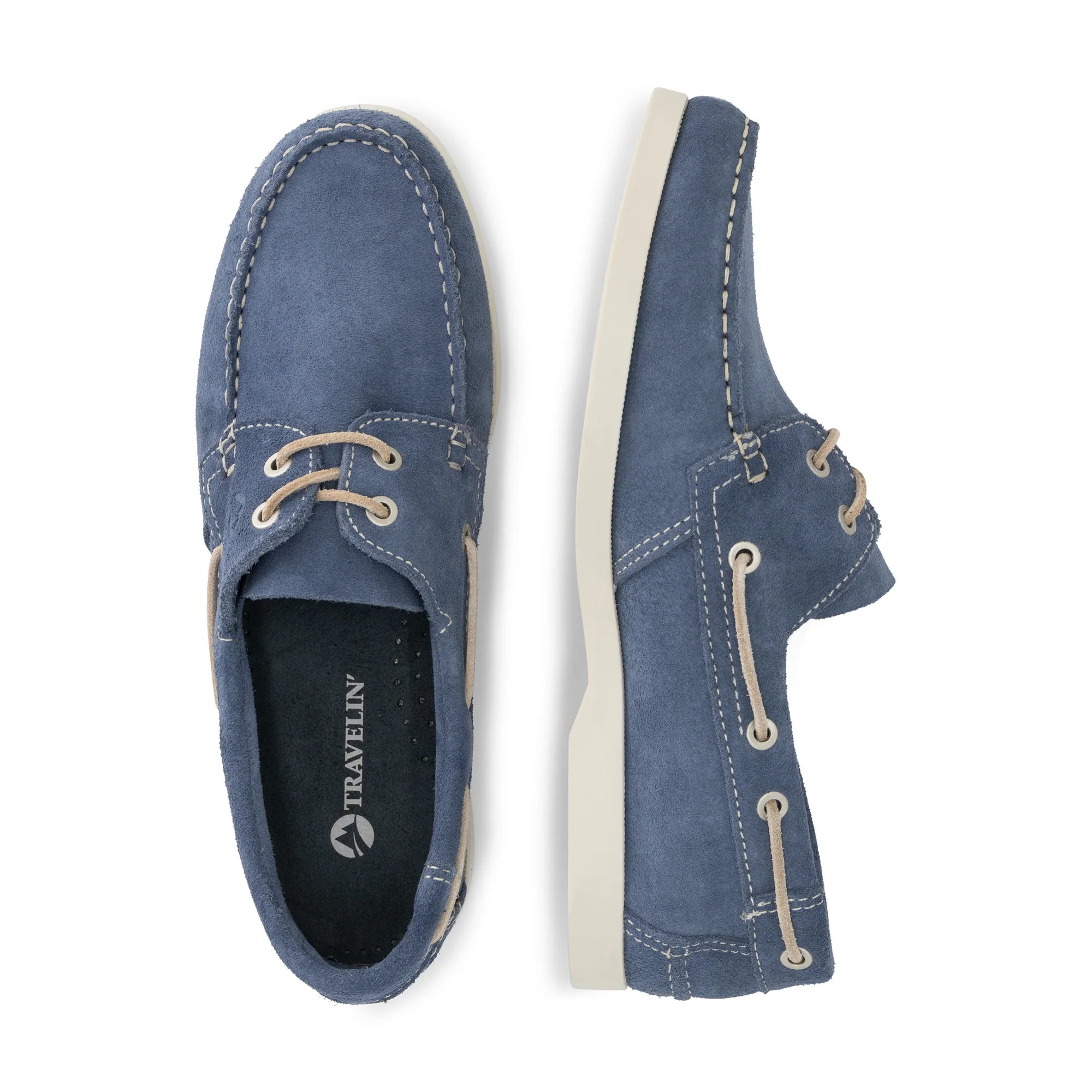 Krokvag Men - Boat shoes - Suede - Blue - Image 4