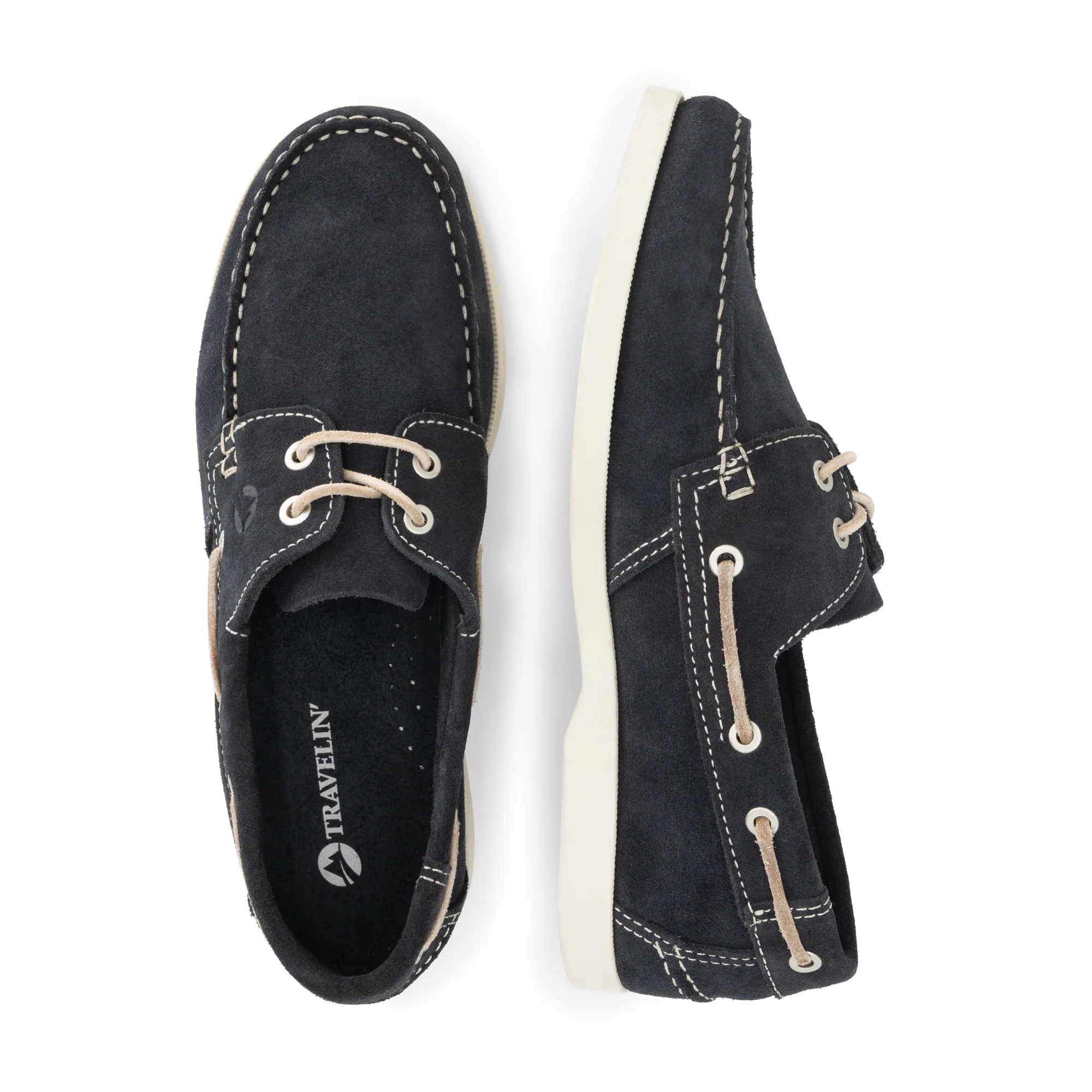 Krokvag Men - Boat shoes - Suede - Navy - Image 4