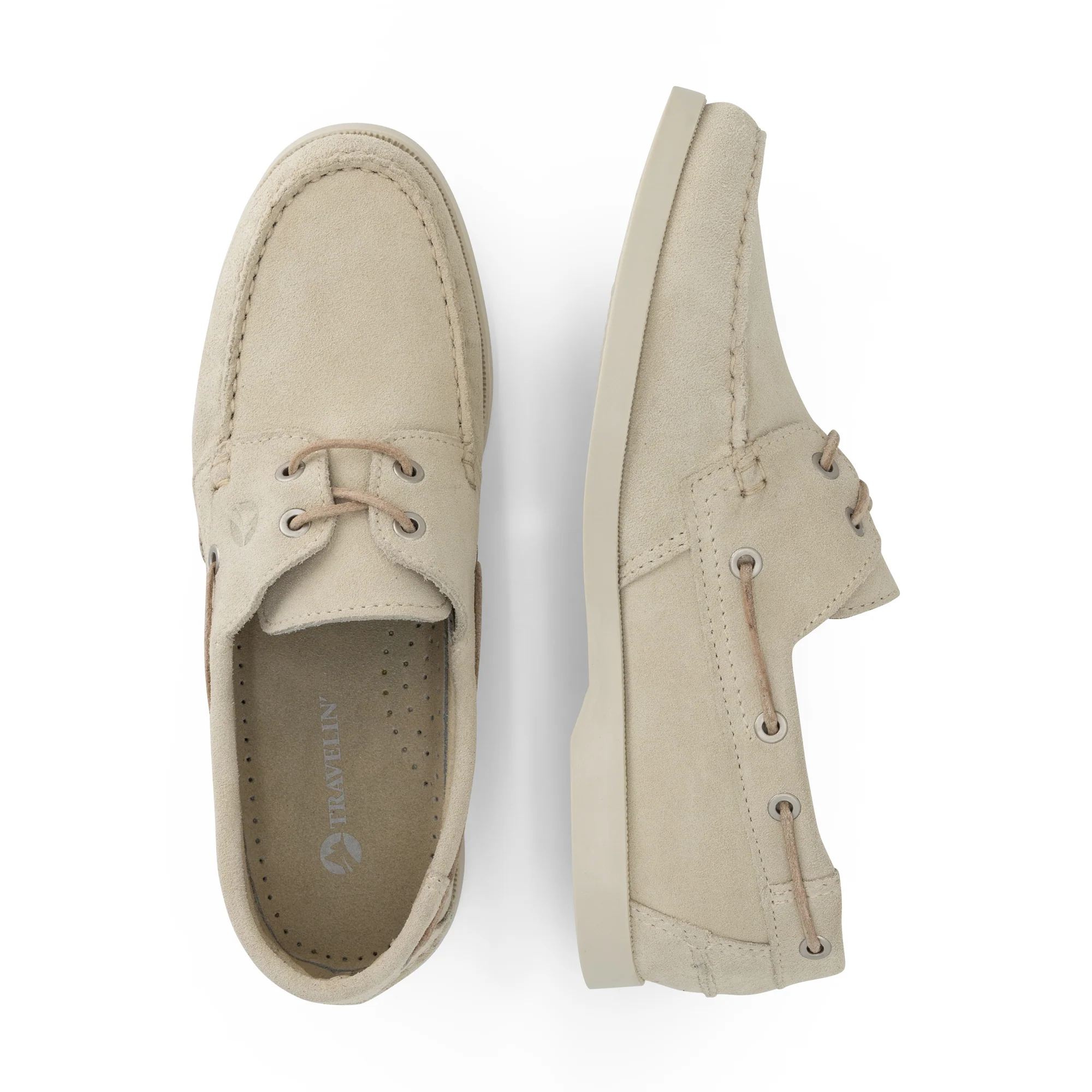 Krokvag Men - Boat shoes - Suede - Sand - Image 4