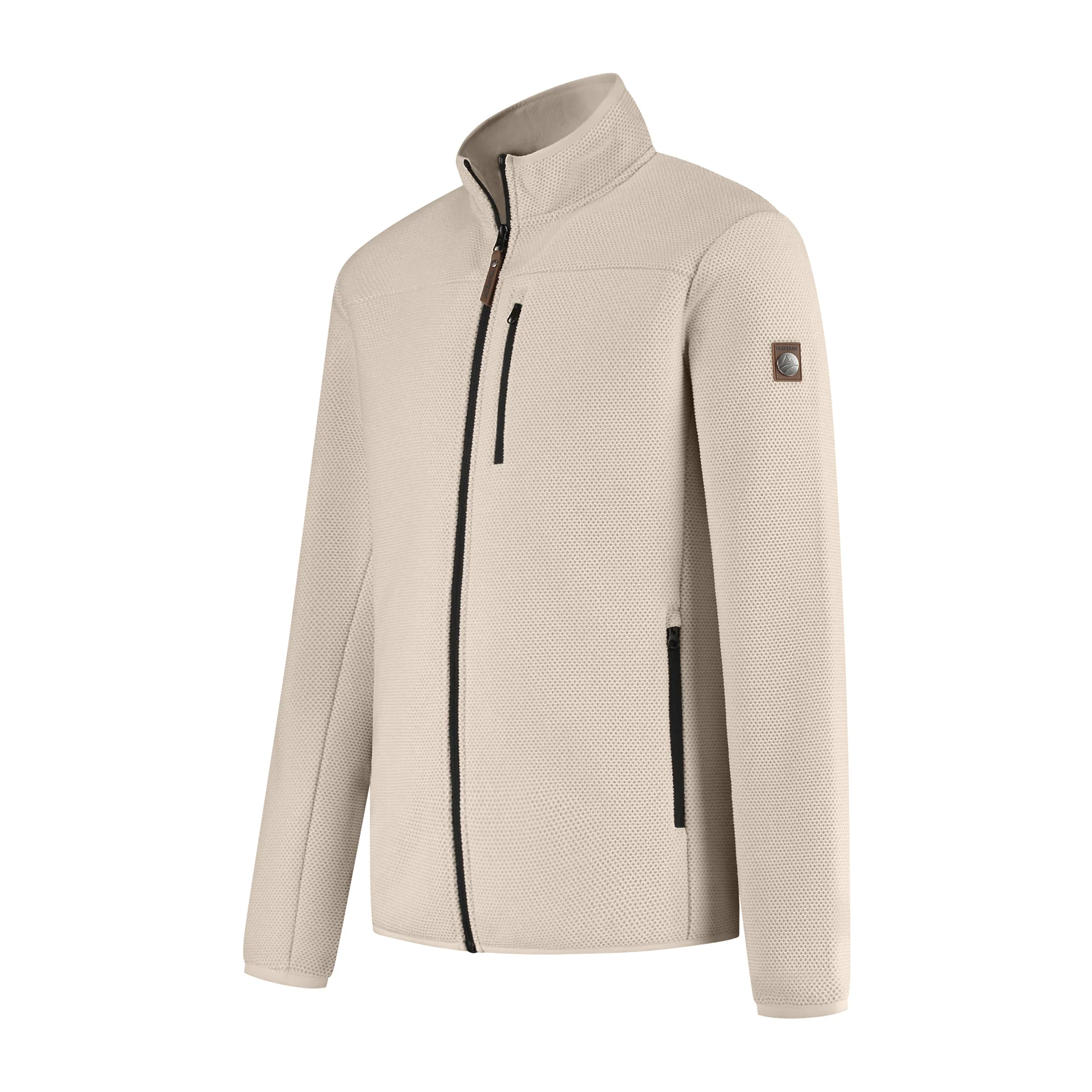 Lars Men - Outdoor cardigan - Sand - Image 3