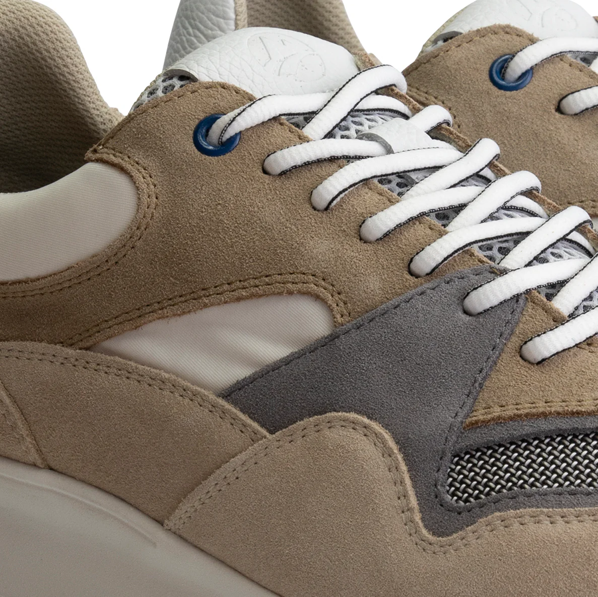 Ledbury Men - Sneakers - Leather and canvas - Sand - Image 7