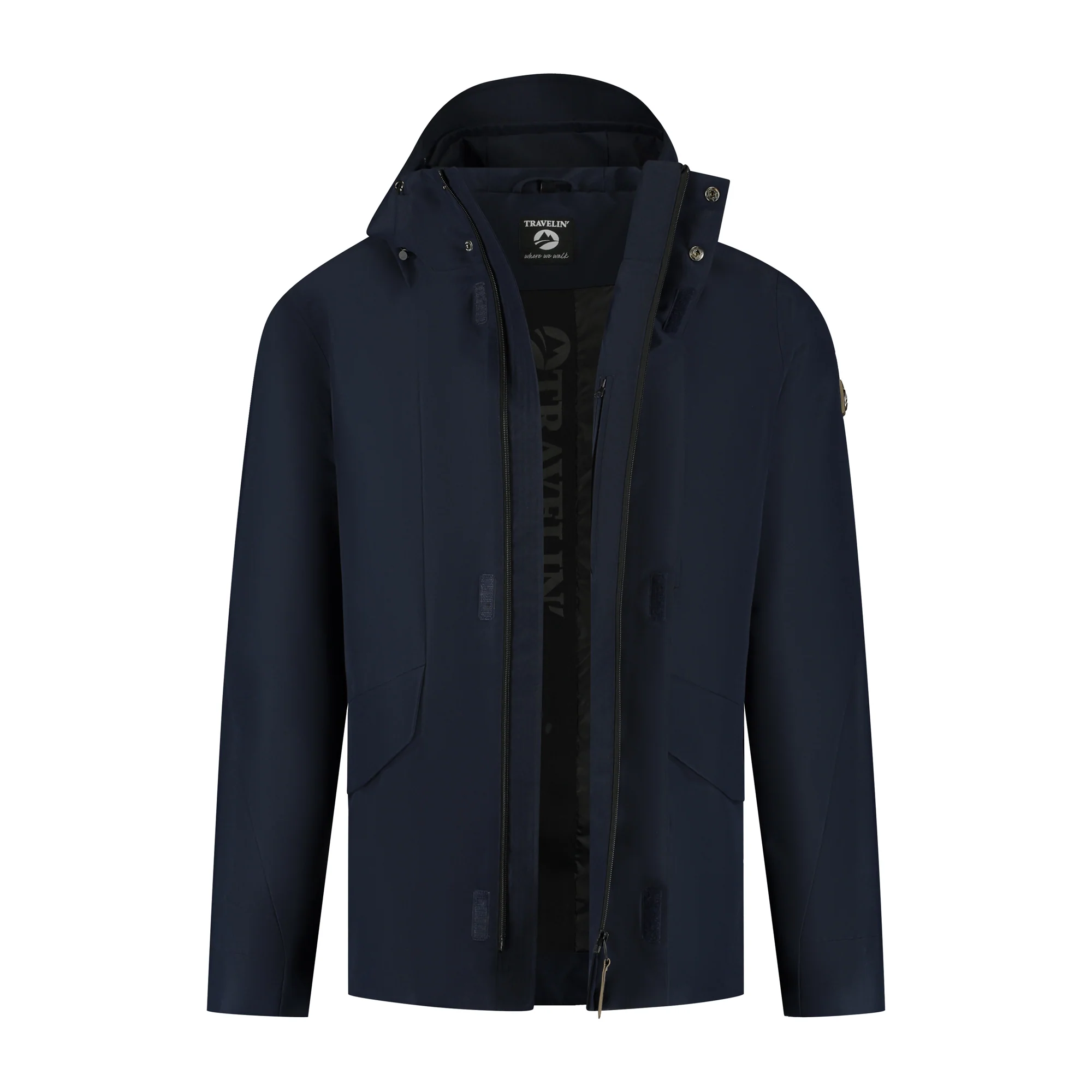Lefi Men - Hardshell jacket - Waterproof - Navy - Image 4