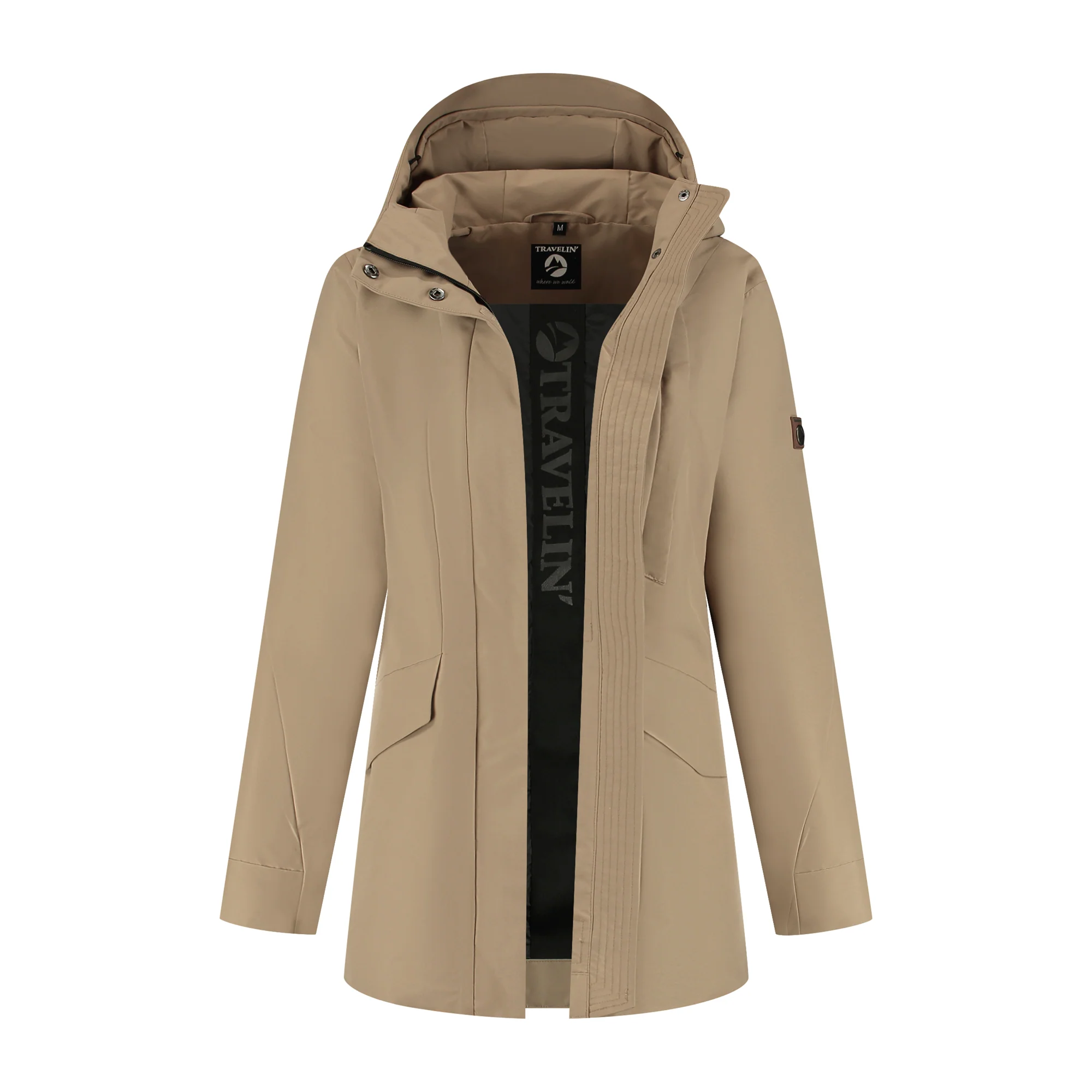 Leyla Women - Hardshell jacket - Waterproof - Light brown - Image 4