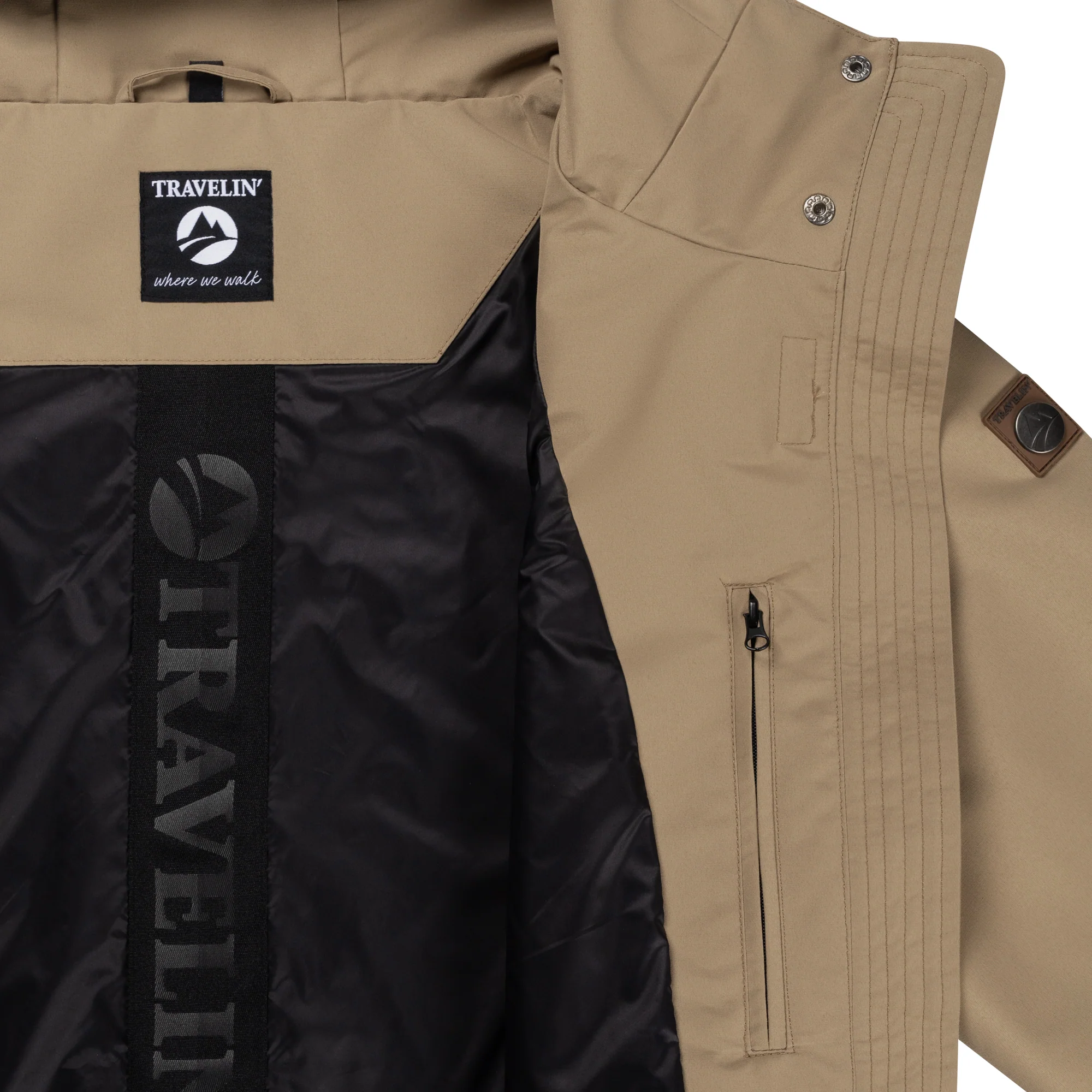Leyla Women - Hardshell jacket - Waterproof - Light brown - Image 7