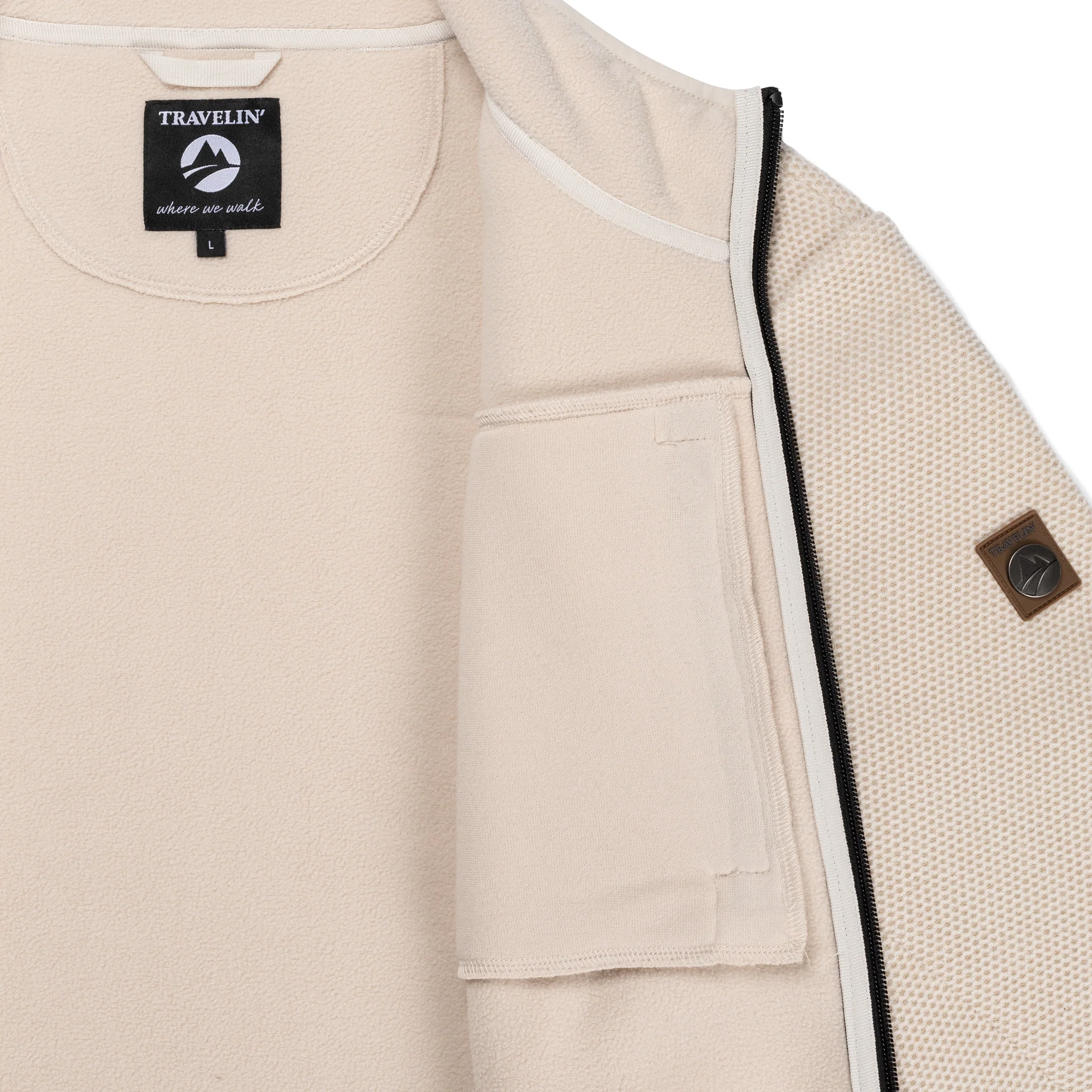 Liva Women - Outdoor cardigan - Sand - Image 7