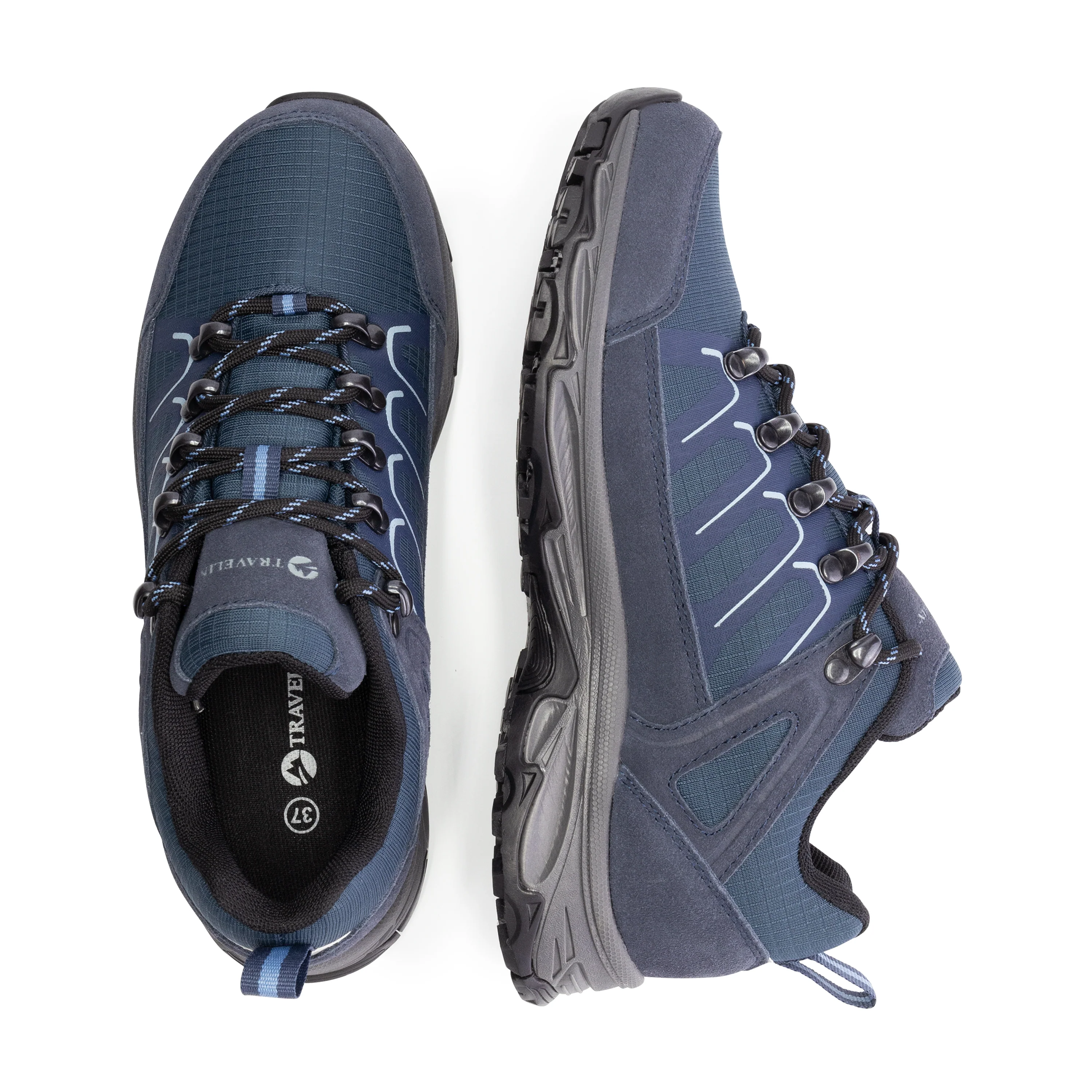 Lonstrop Women - Low hiking shoes - Waterproof - Blue - Image 4