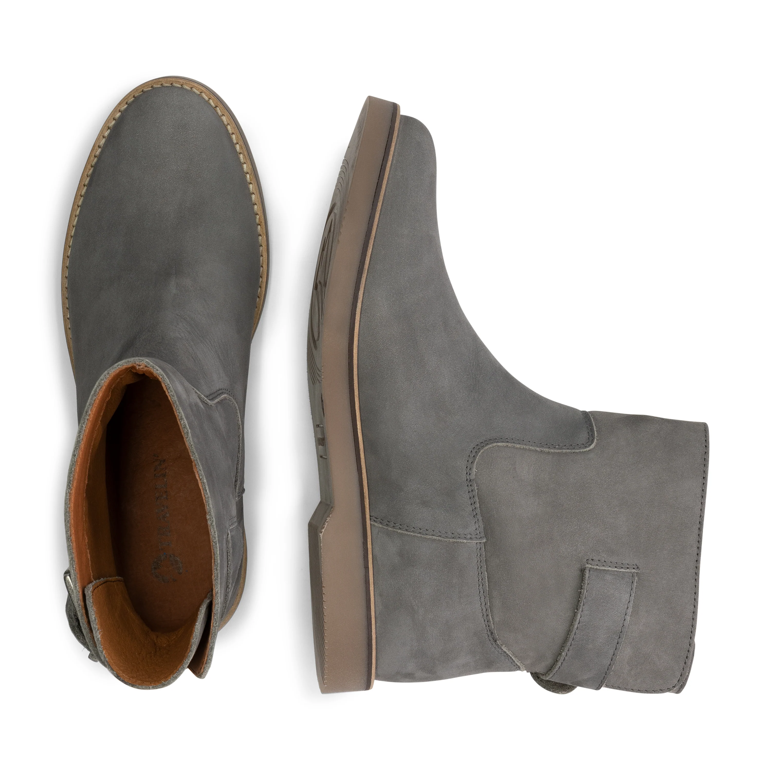 Louargat Women - Ankle Booties - Leather - Grey - Image 4