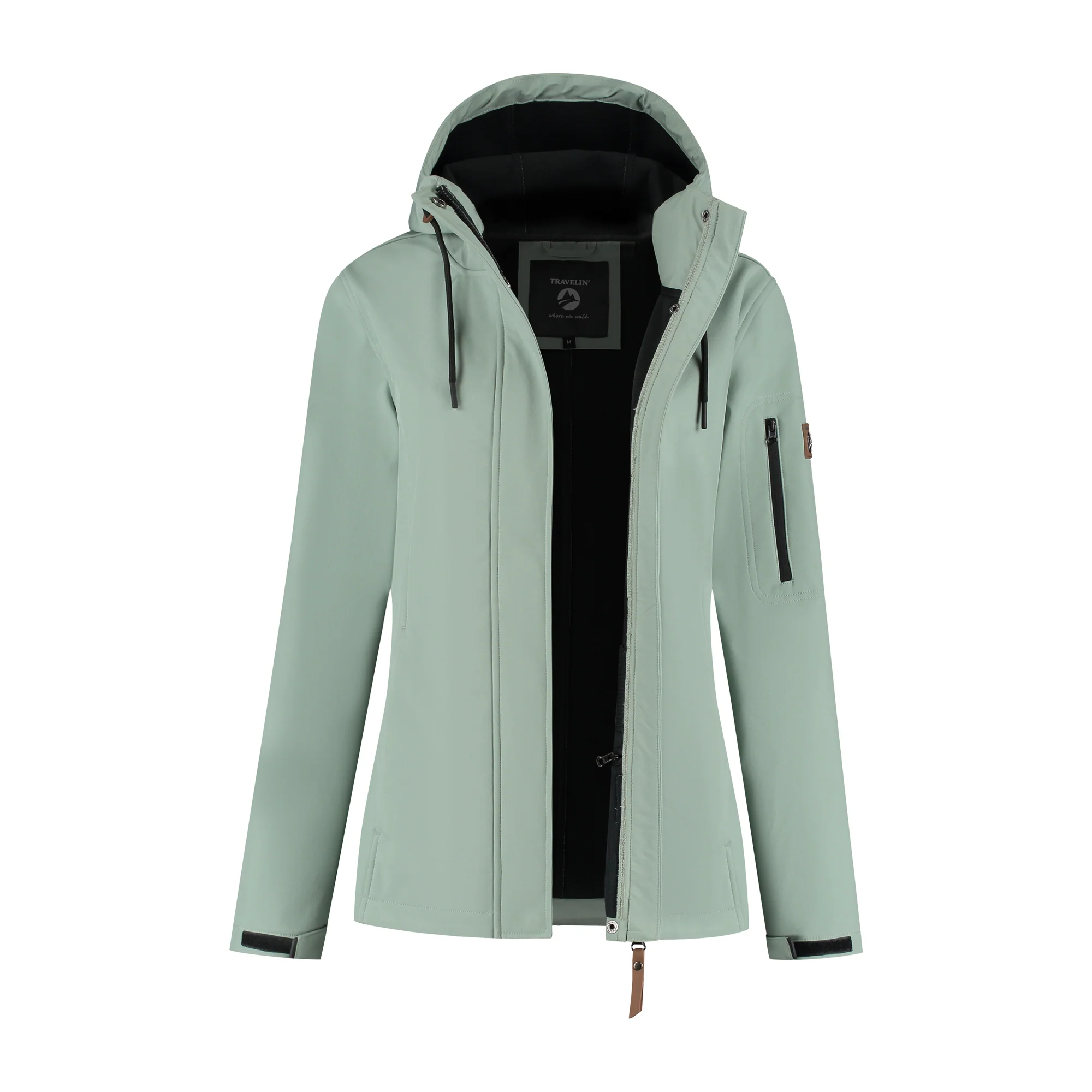 Malika Women - Softshell jacket - Waterproof - Green - Image 5
