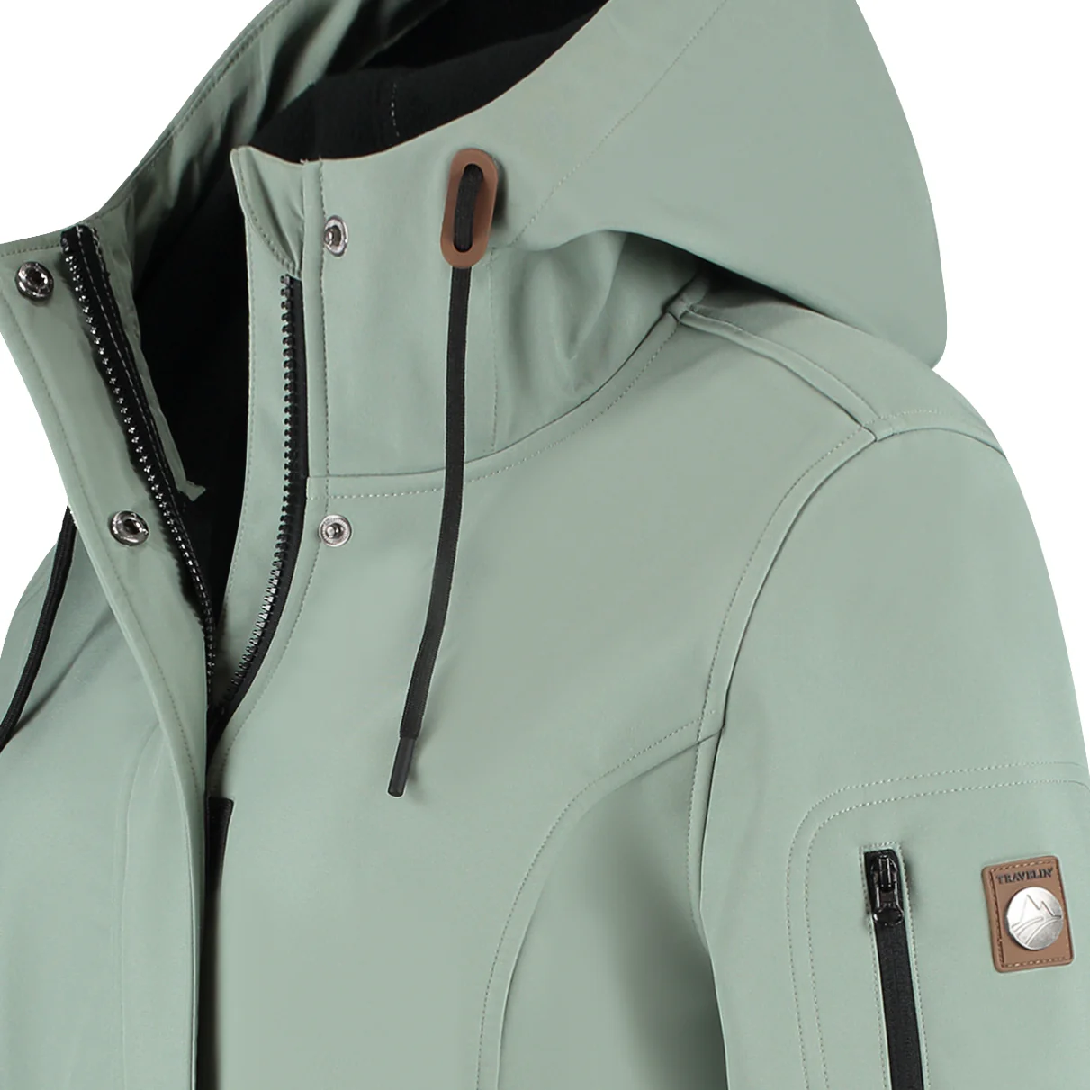 Malika Women - Softshell jacket - Waterproof - Green - Image 8