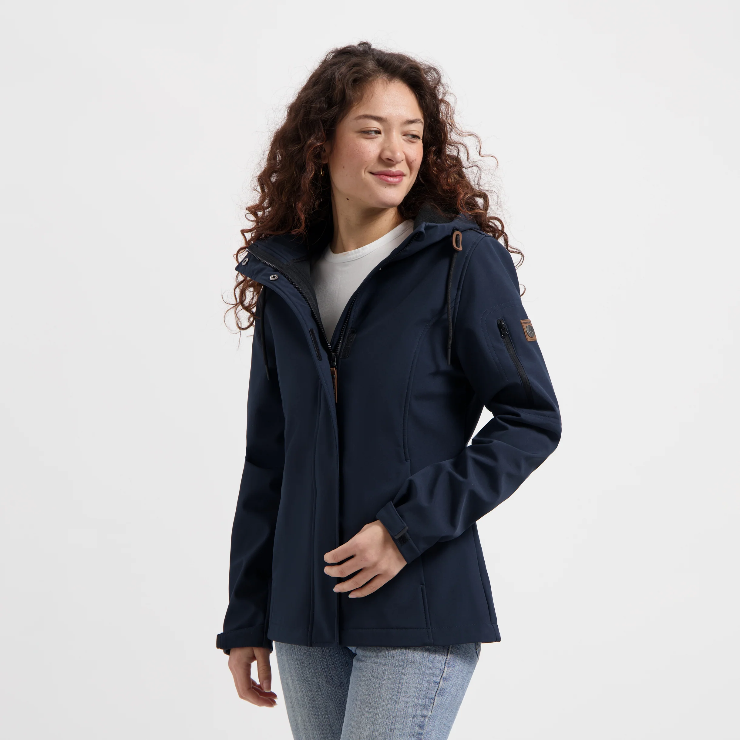 Malika Women - Softshell jacket - Waterproof - Navy - Image 2