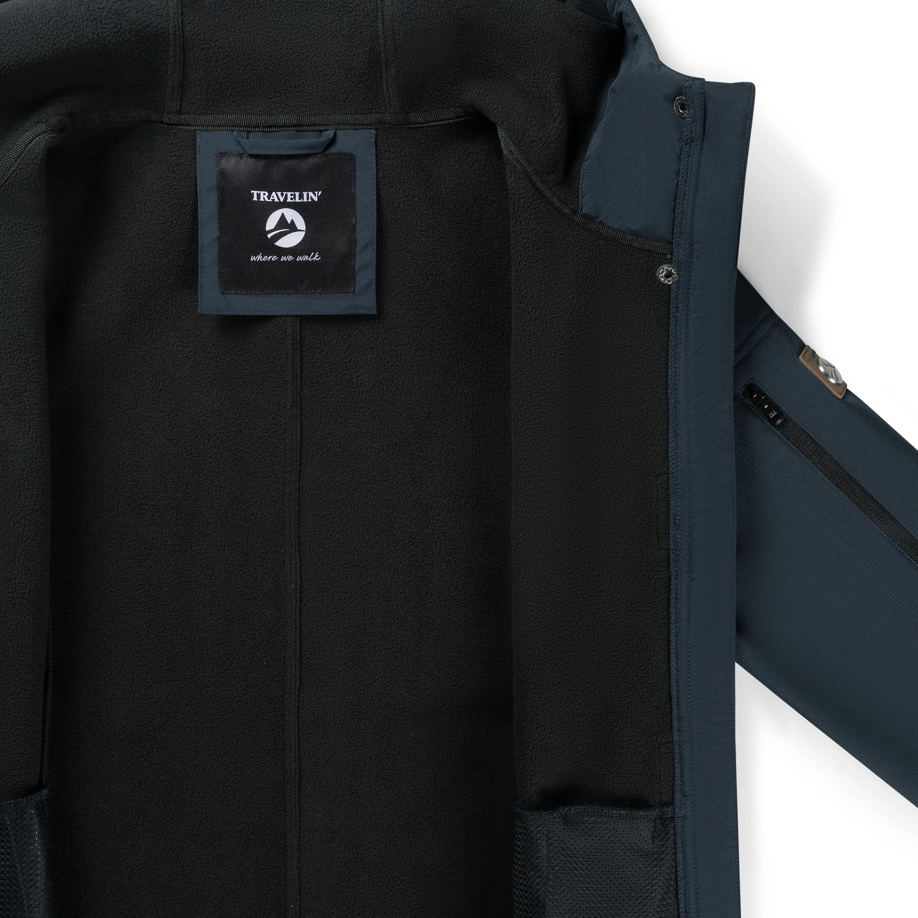 Malika Women - Softshell jacket - Waterproof - Navy - Image 8