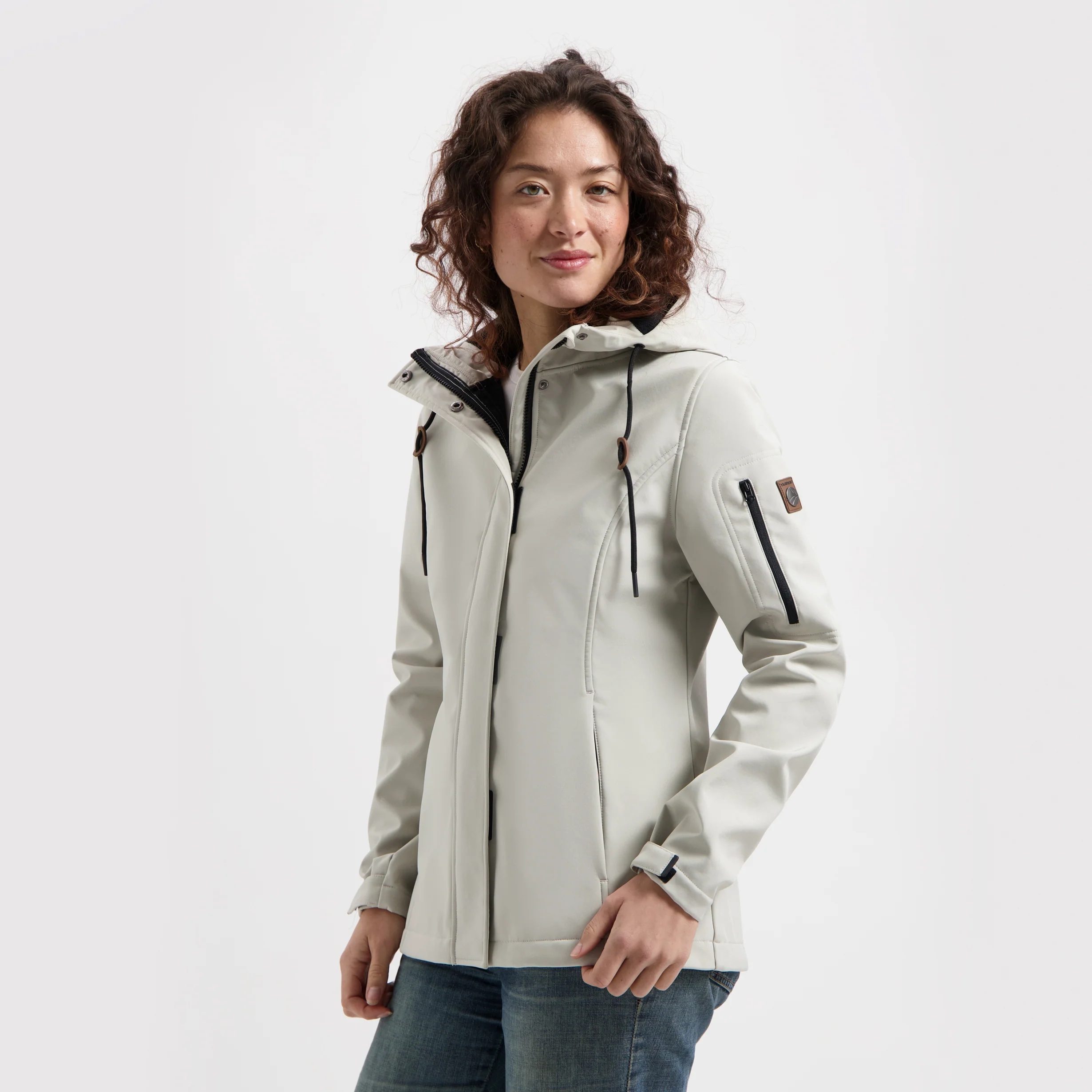 Malika Women - Softshell jacket - Waterproof - Sand - Image 2