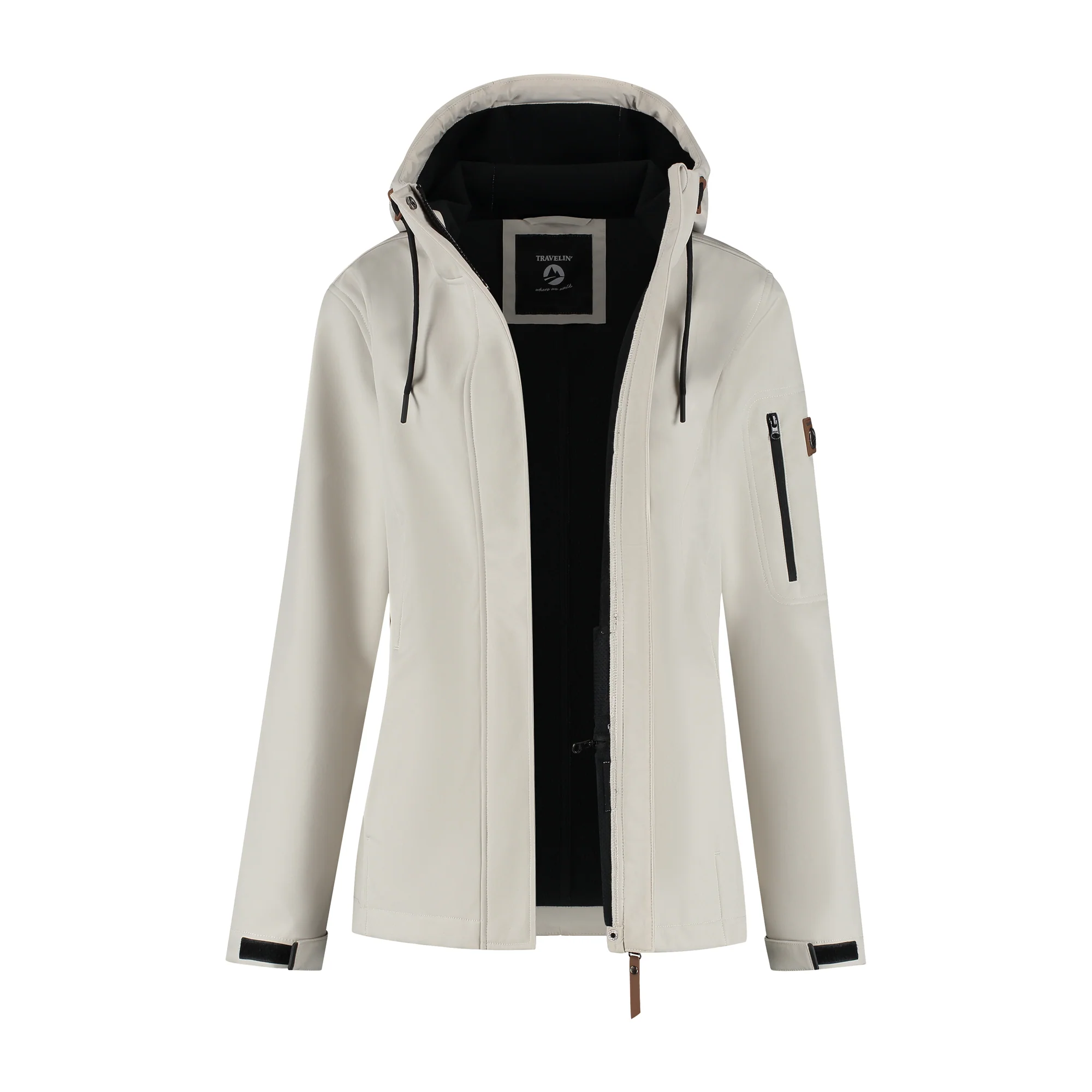 Malika Women - Softshell jacket - Waterproof - Sand - Image 4