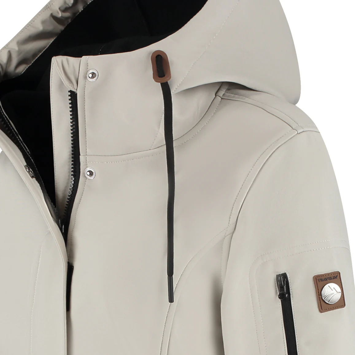 Malika Women - Softshell jacket - Waterproof - Sand - Image 7