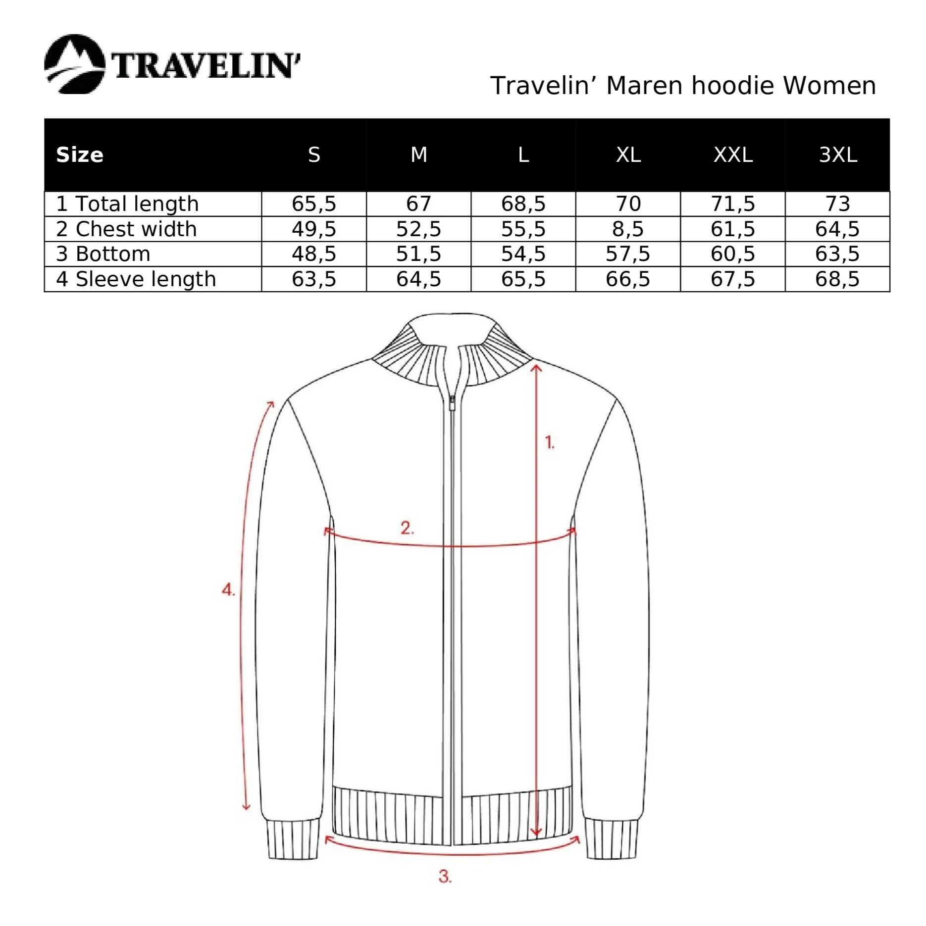 Maren Women - Outdoor sweater - Hoodie - Light blue - Image 7
