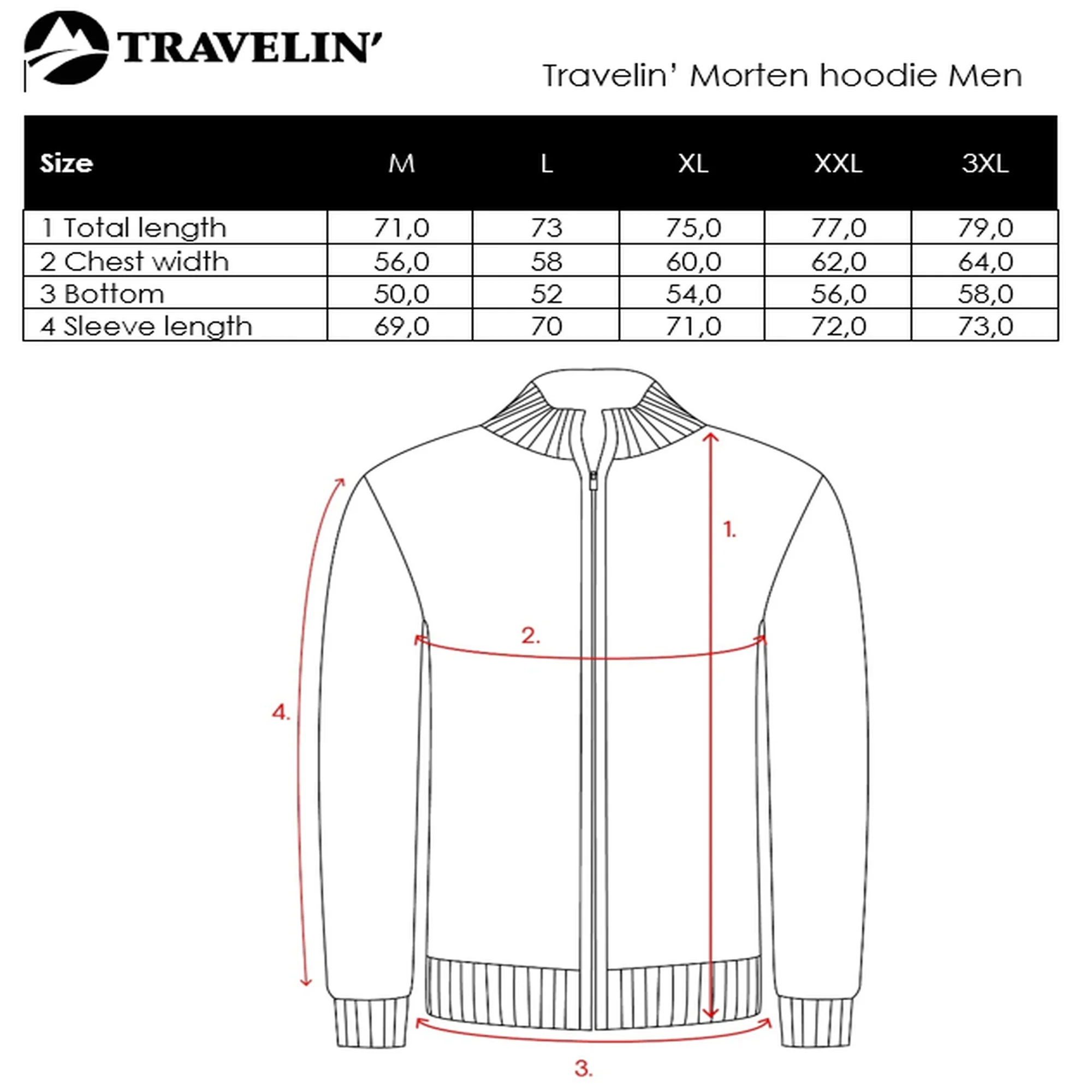 Morten Men - Outdoor sweater - Hoodie - Navy - Image 6