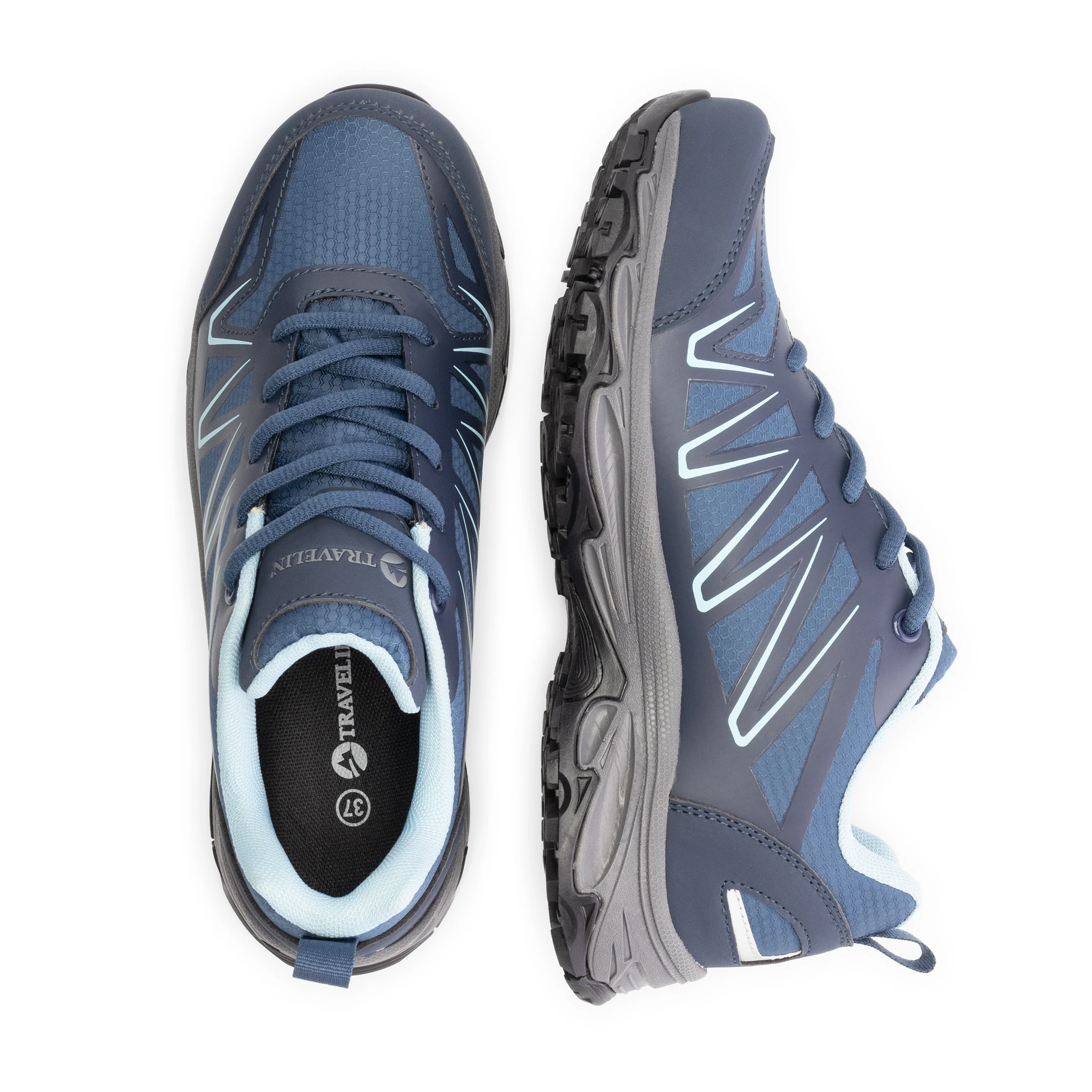 Nysted Women - Low hiking shoes - Waterproof - Blue - Image 4