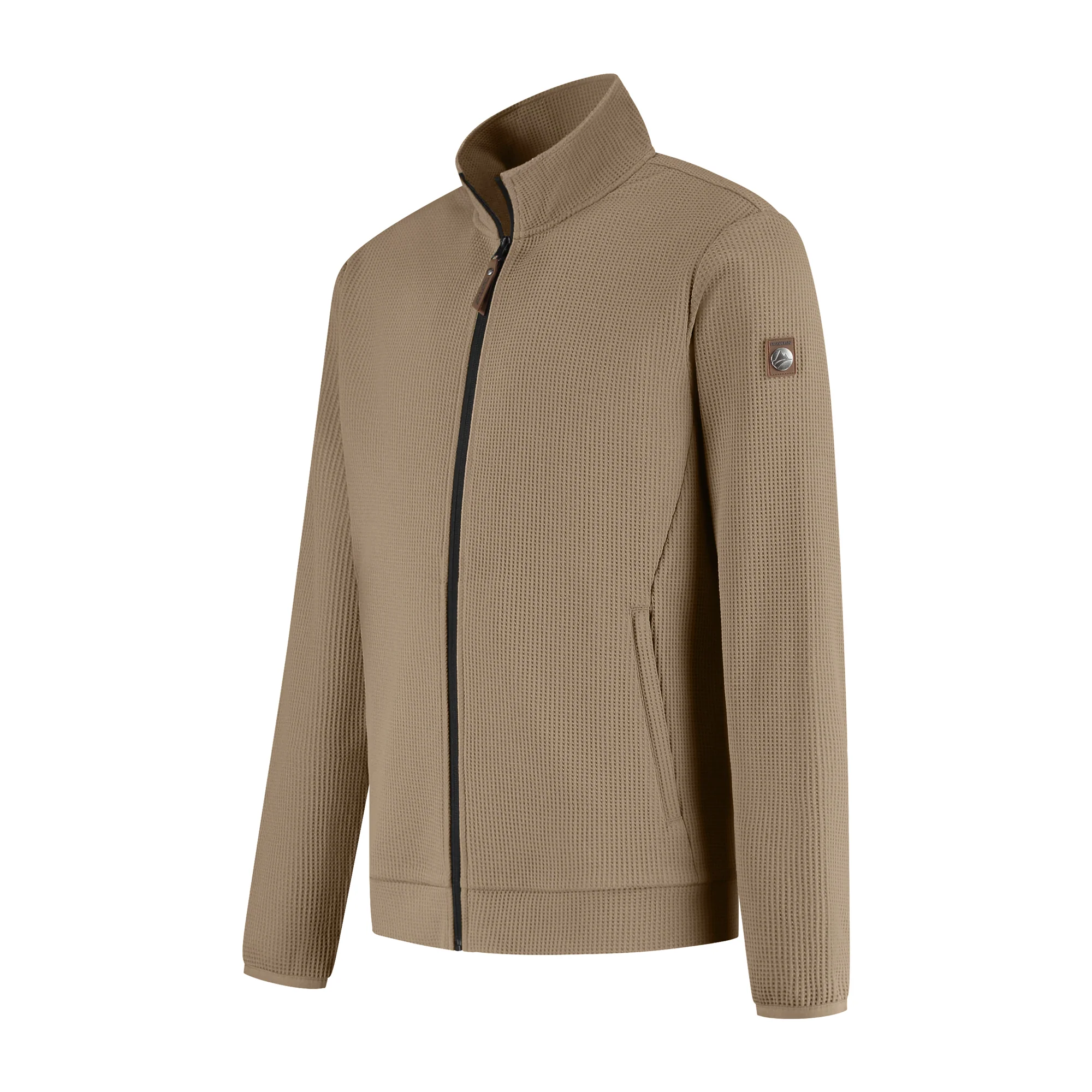 Pavo Men - Outdoor cardigan - Light brown - Image 3