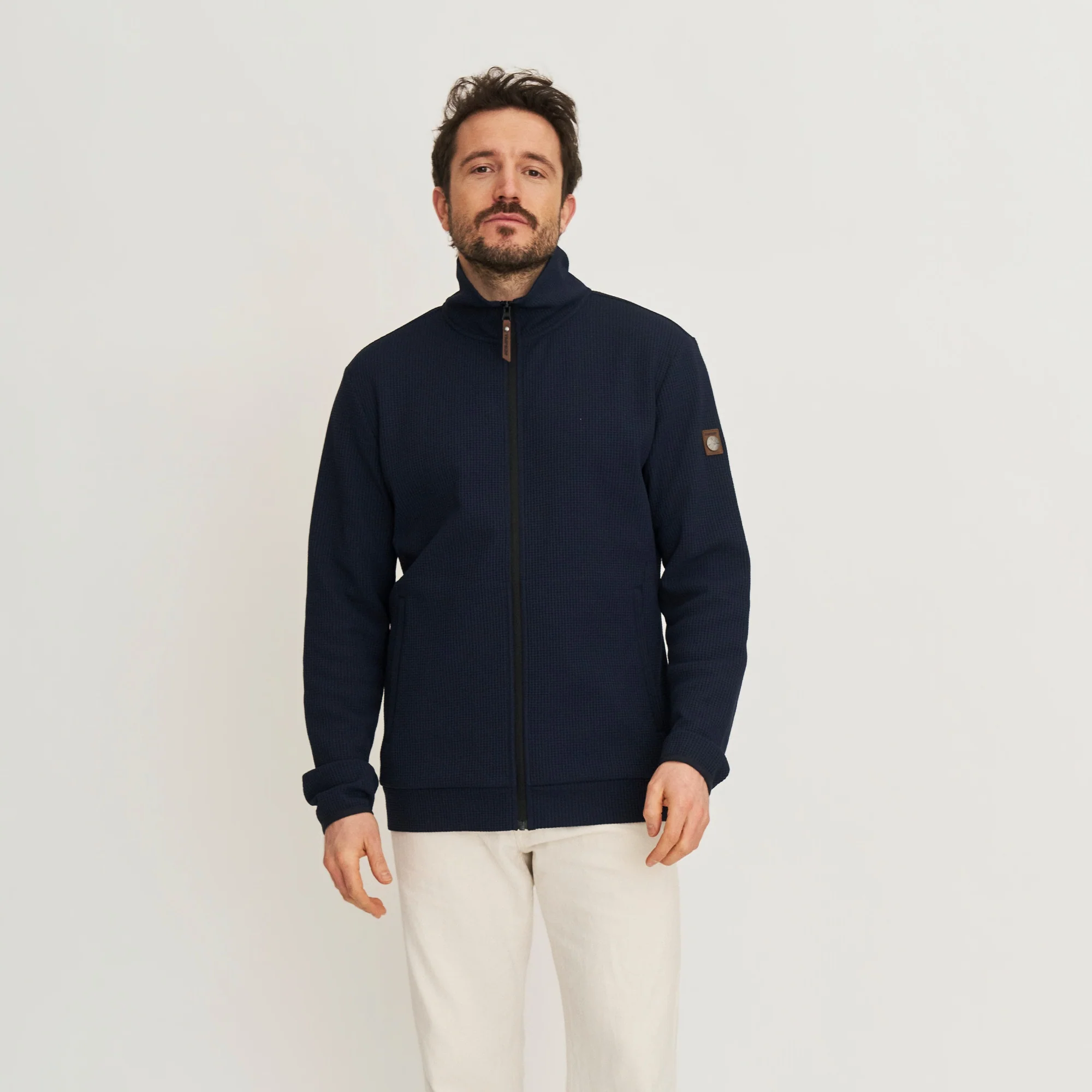 Pavo Men - Outdoor cardigan - Navy - Image 2
