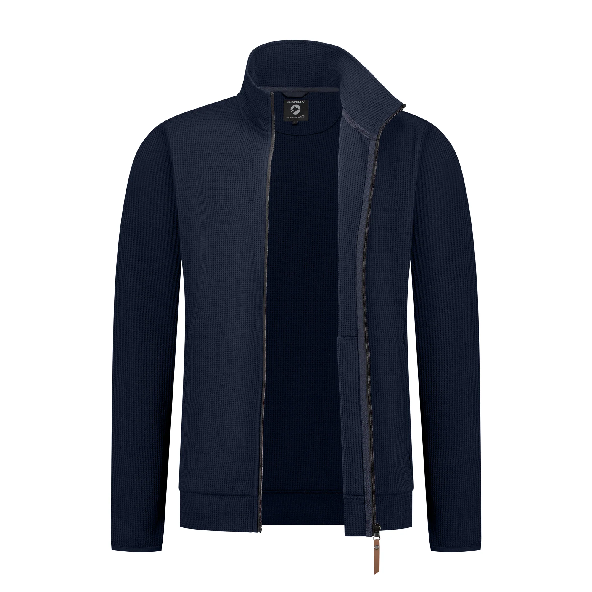 Pavo Men - Outdoor cardigan - Navy - Image 4