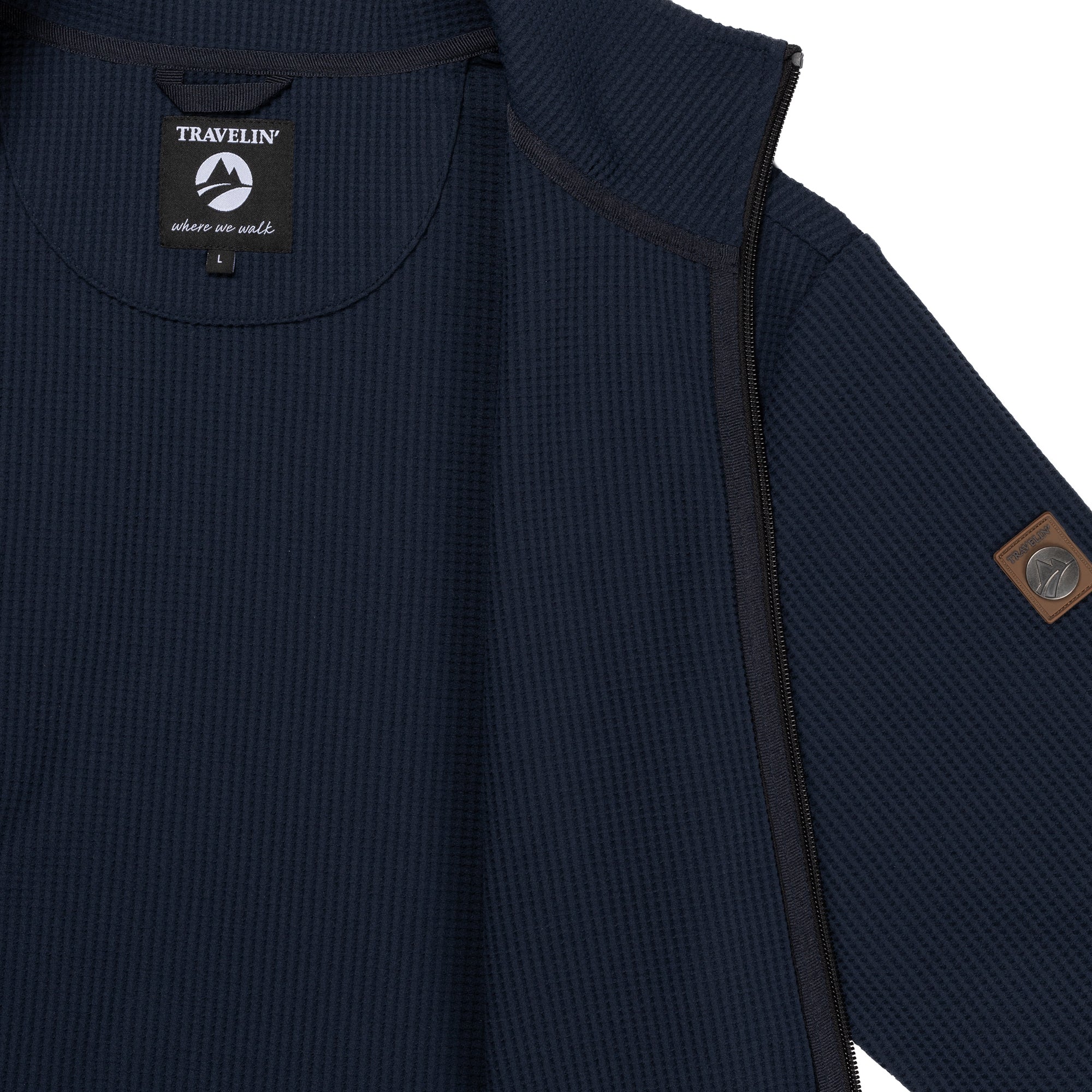 Pavo Men - Outdoor cardigan - Navy - Image 7
