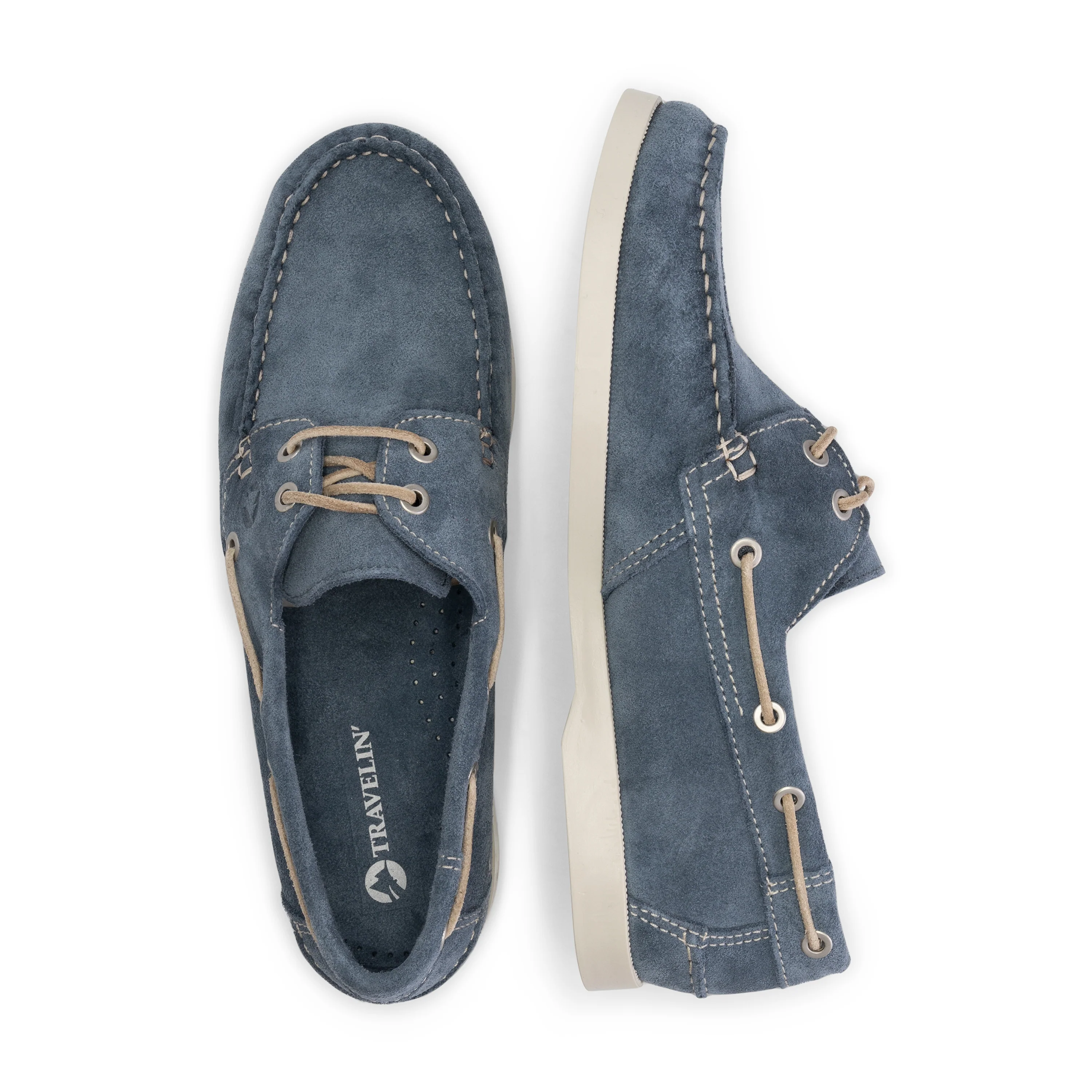 Penzance Men - Boat shoes - Suede - Blue - Image 4