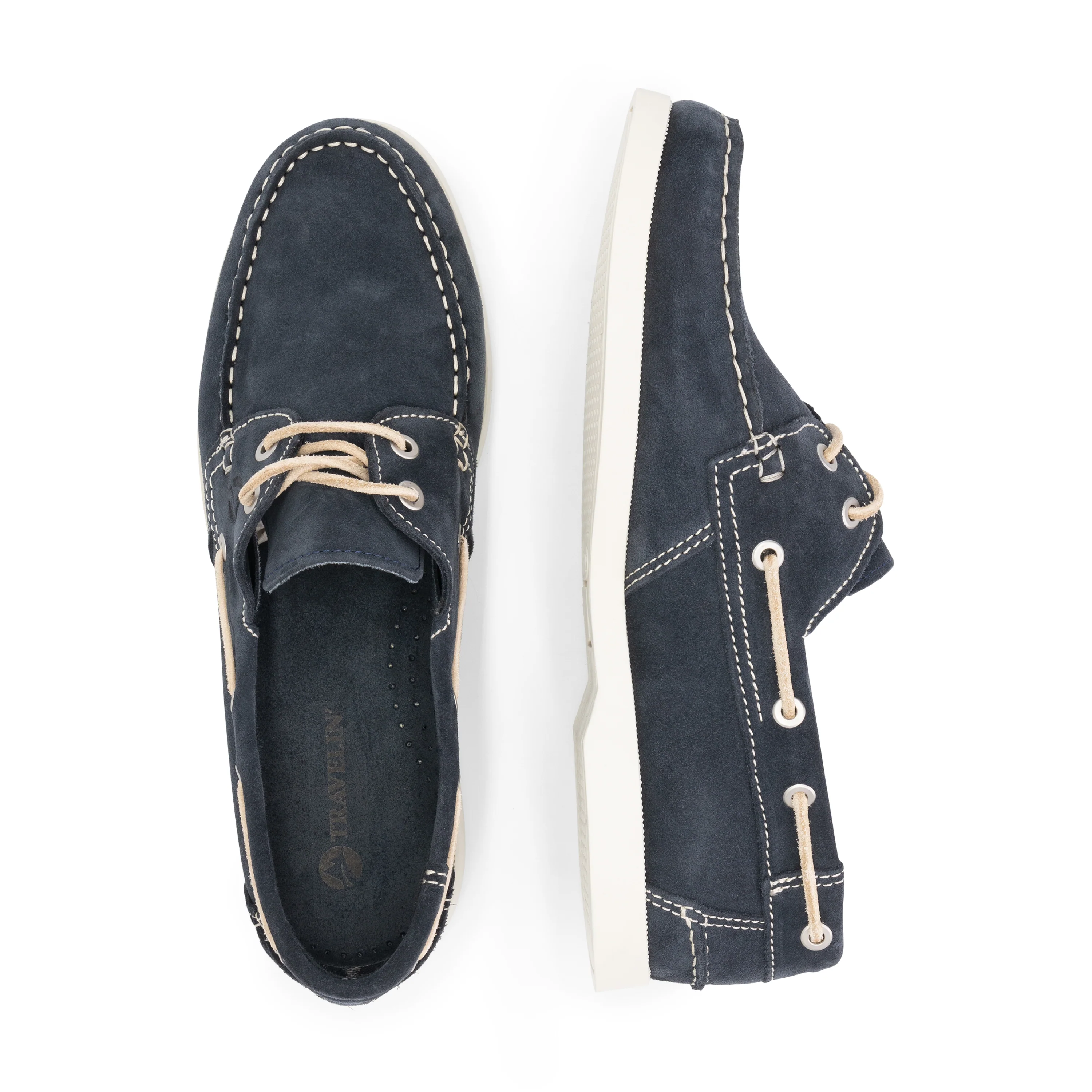 Penzance Men - Boat shoes - Suede - Navy - Image 4