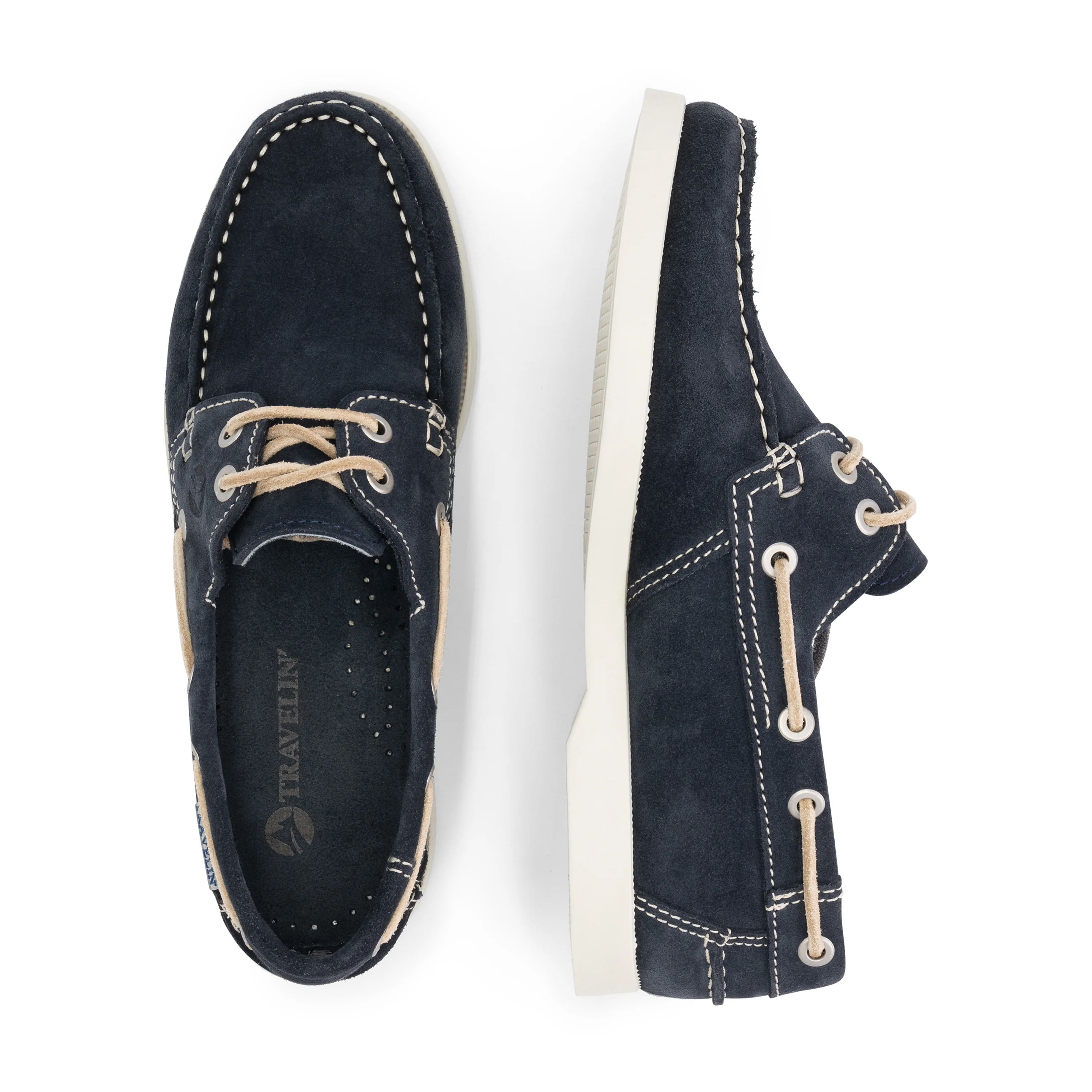 Penzance Women - Boat shoes - Suede - Navy - Image 4