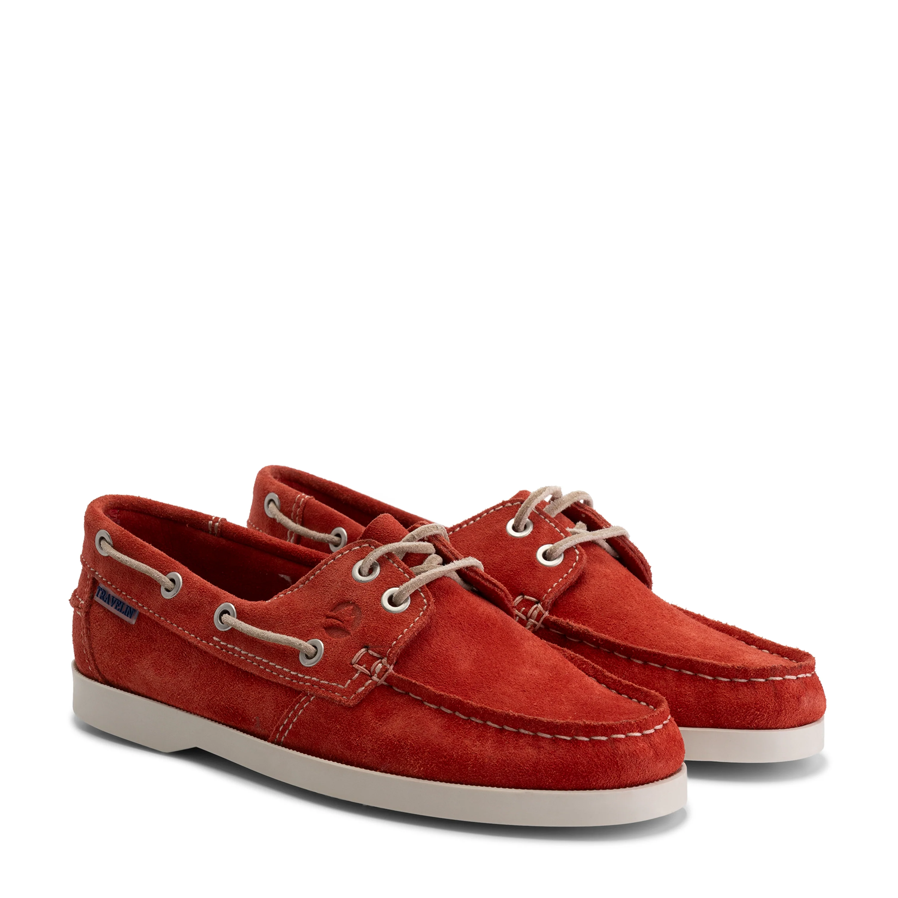 Penzance Women - Boat shoes - Suede - Red