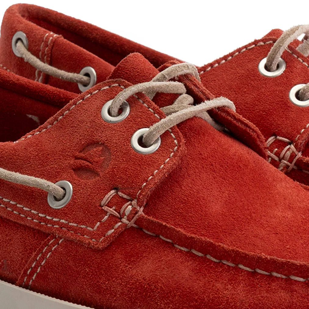 Penzance Women - Boat shoes - Suede - Red - Image 7