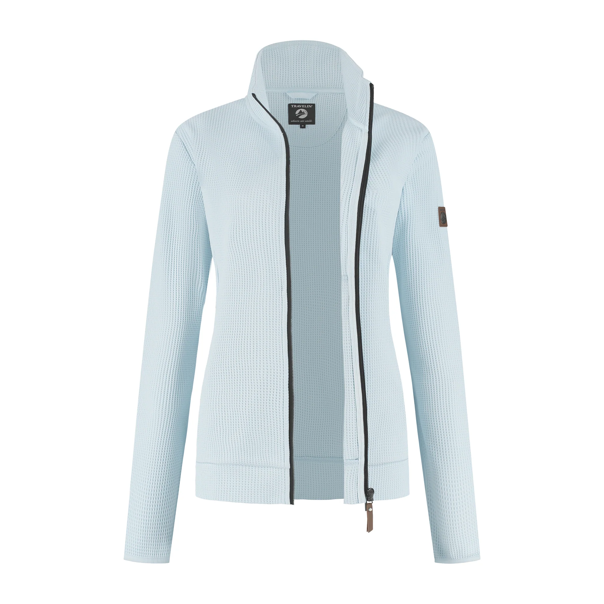 Pia Women - Outdoor cardigan - Light blue - Image 4