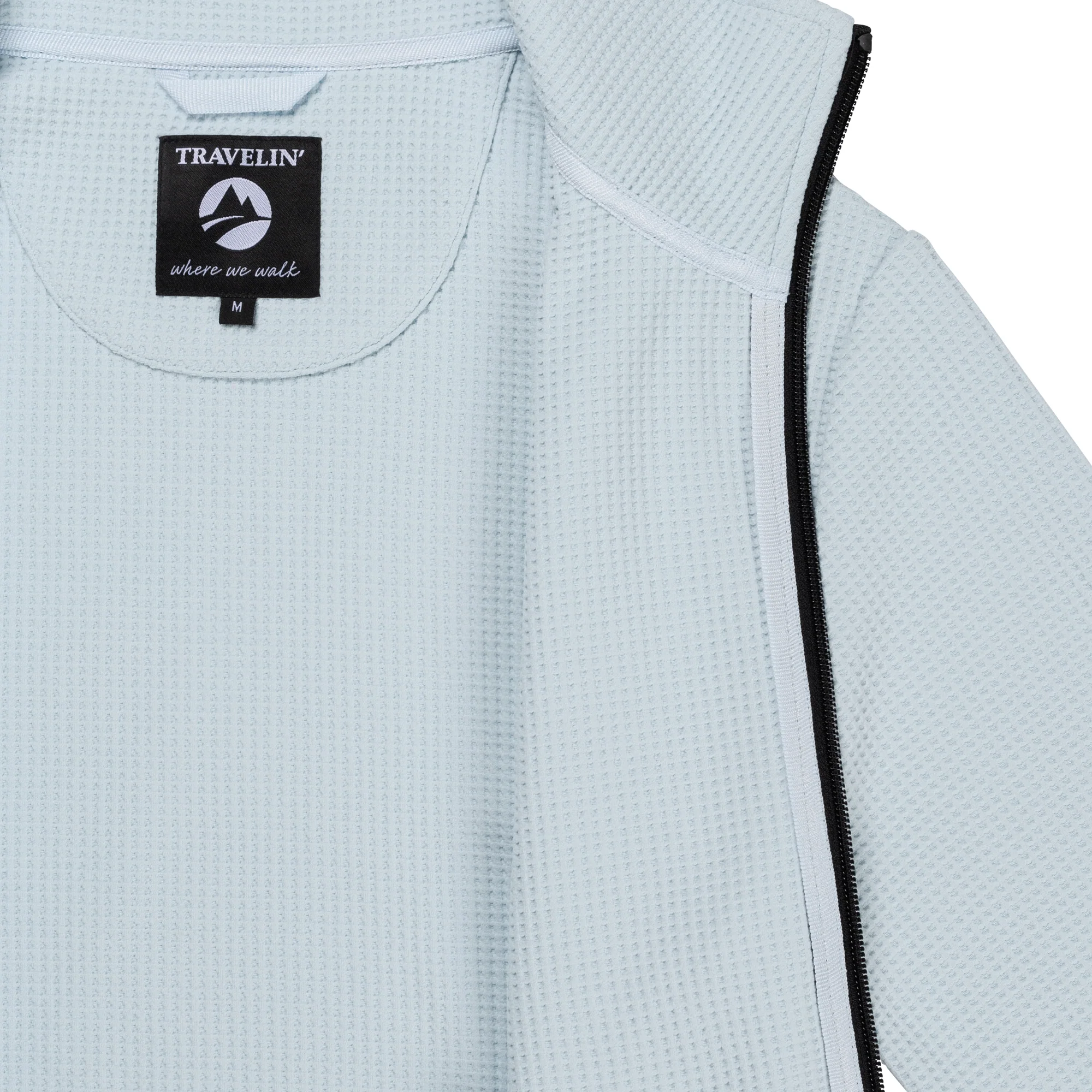 Pia Women - Outdoor cardigan - Light blue - Image 7