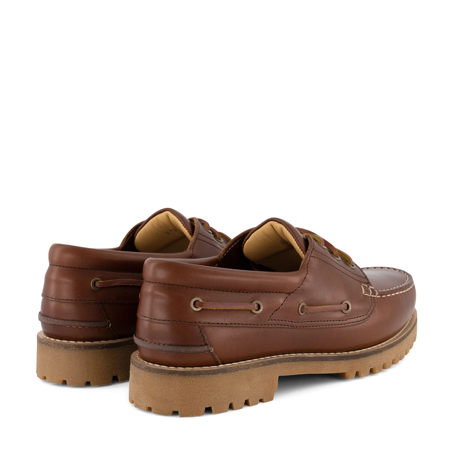 Plymouth Men - Boat shoes - Leather - Brown - Image 2