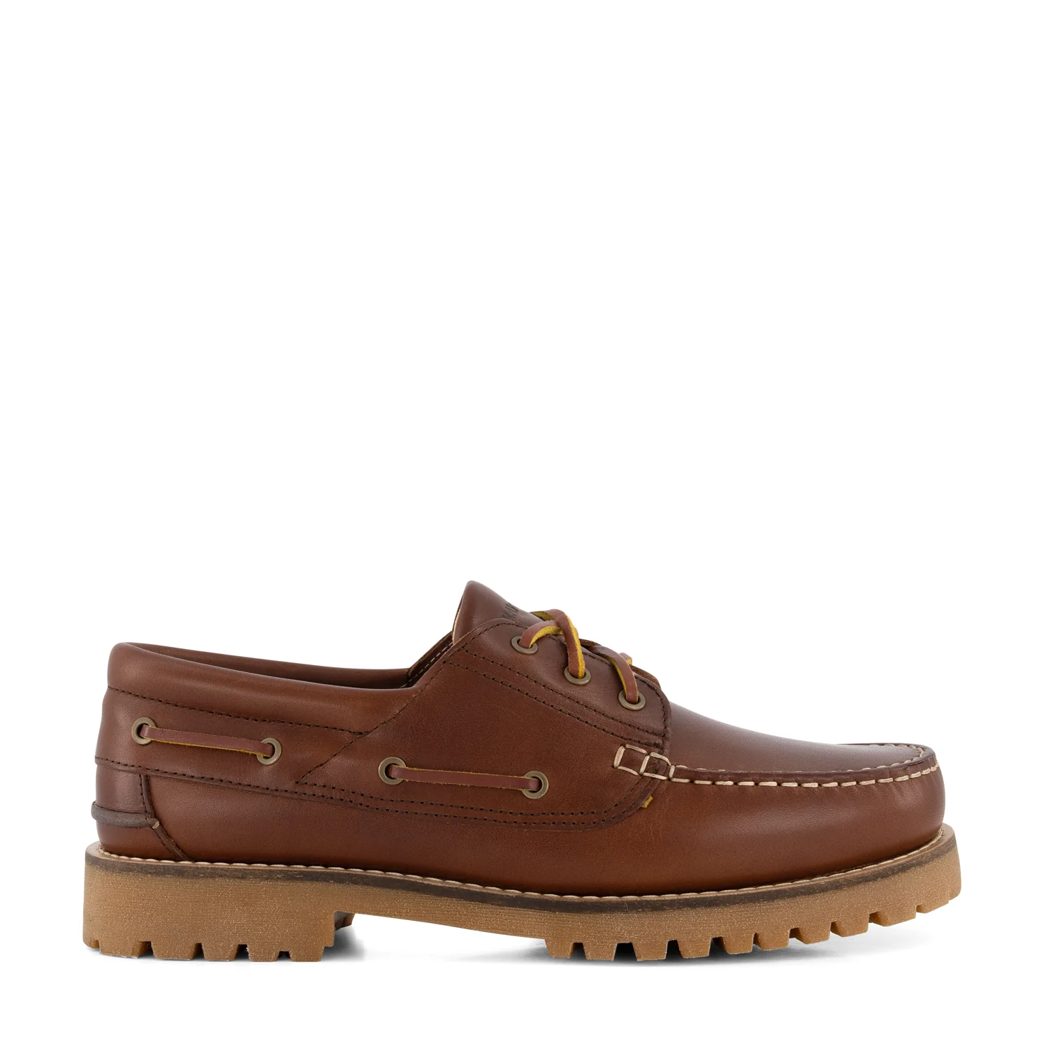 Plymouth Men - Boat shoes - Leather - Brown - Image 3
