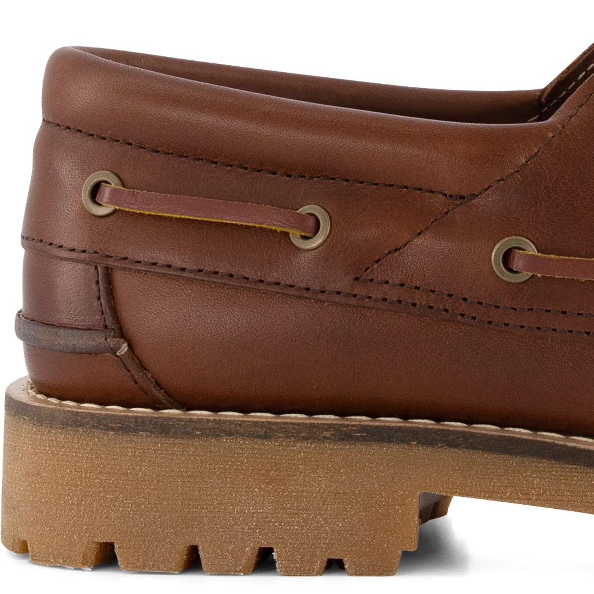 Plymouth Men - Boat shoes - Leather - Brown - Image 6