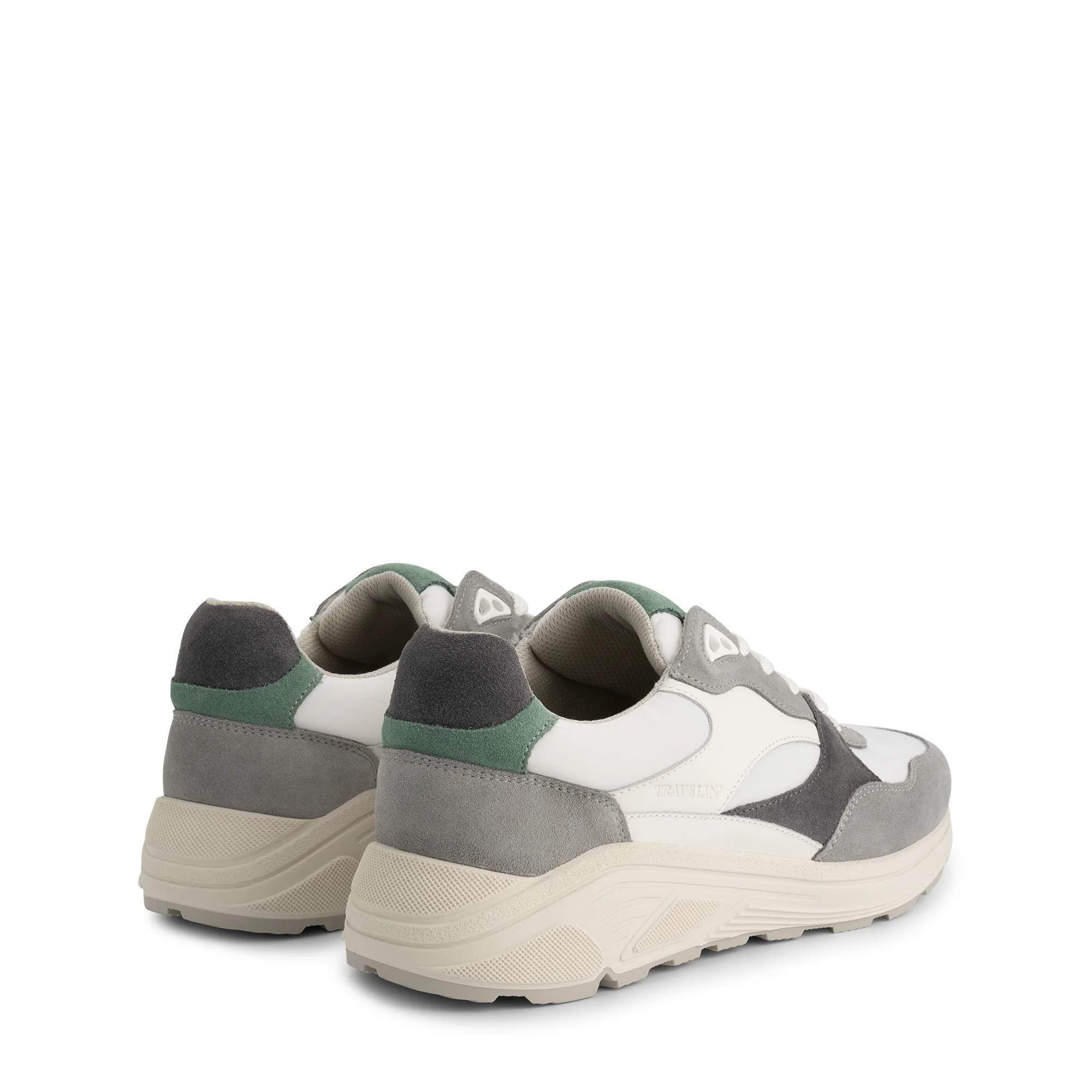Rayleigh Women - Sneakers - Leather - Grey/Green - Image 2
