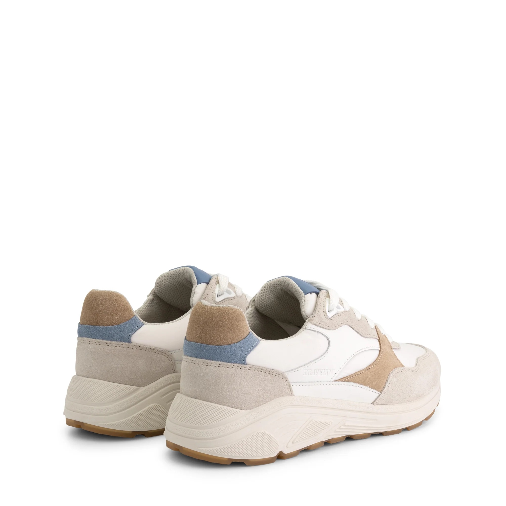 Rayleigh Women - Sneakers - Leather - Sand/Blue - Image 2