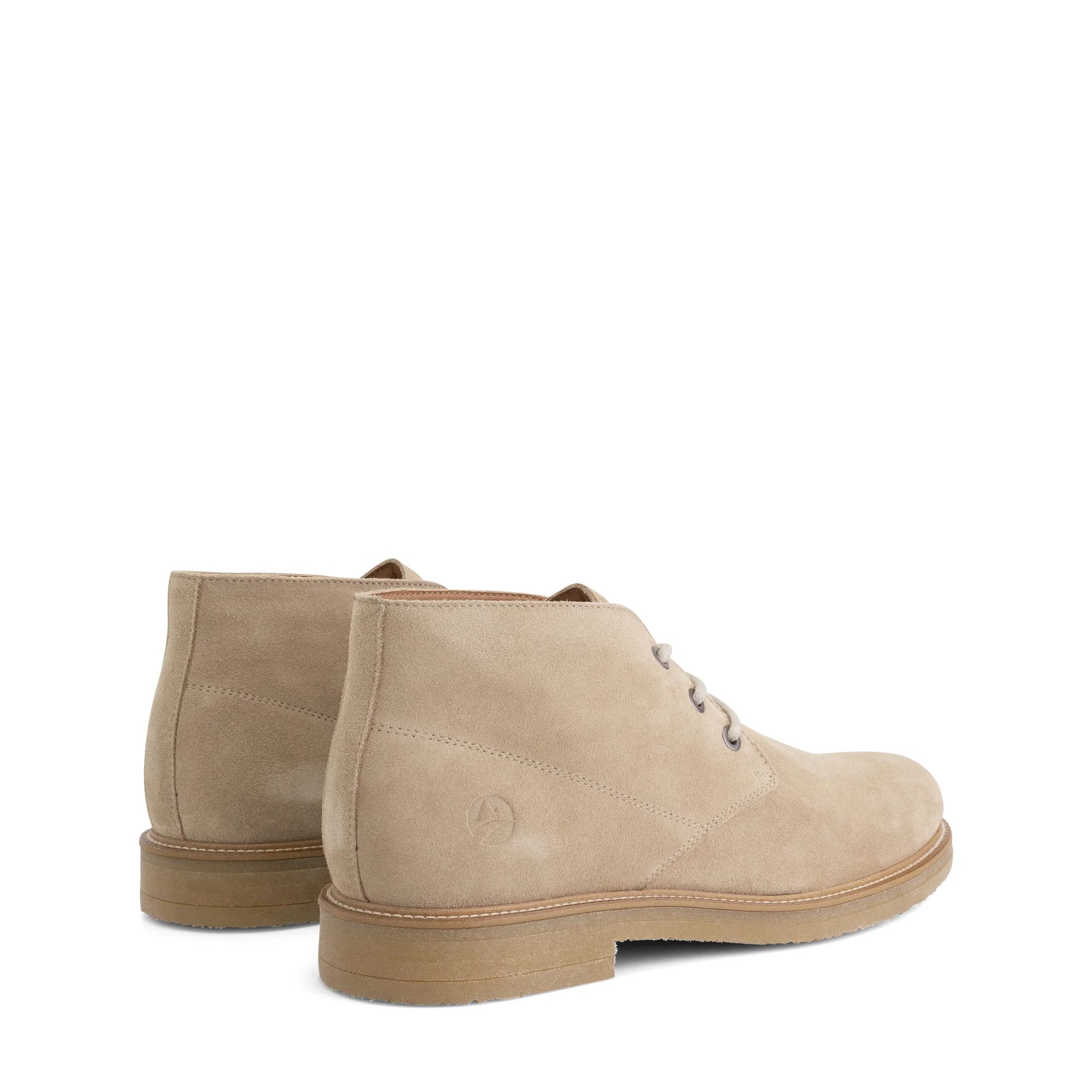 Redhill Men - Mid lace-up shoes - Suede - Sand - Image 2