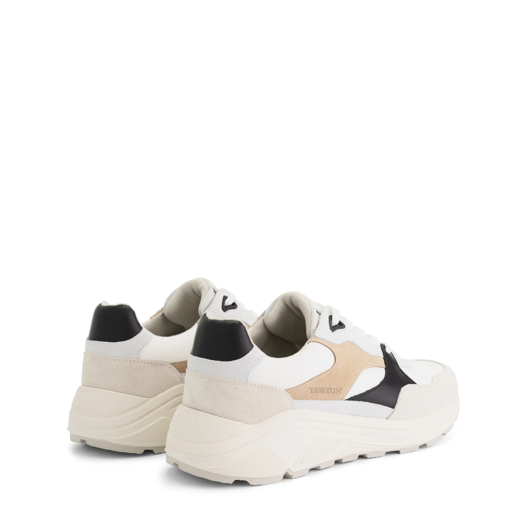 Rushden Men - Sneakers - Leather - Sand/Black - Image 2