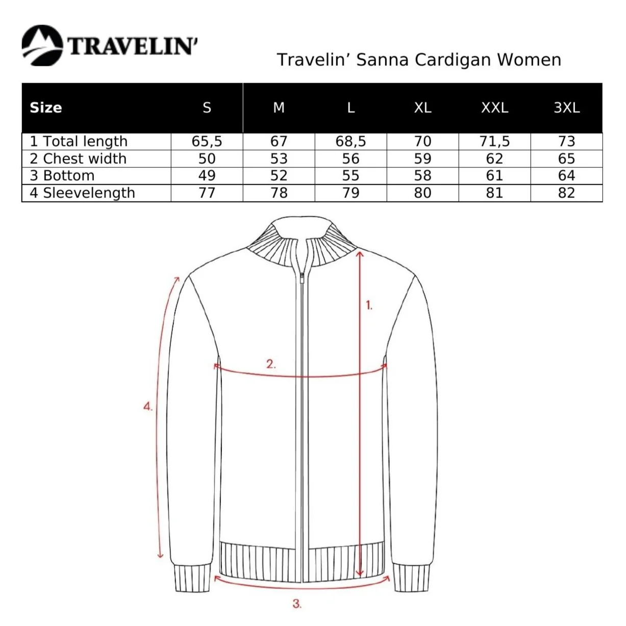 Sanna Women - Outdoor cardigan - Sweater - Sand - Image 8
