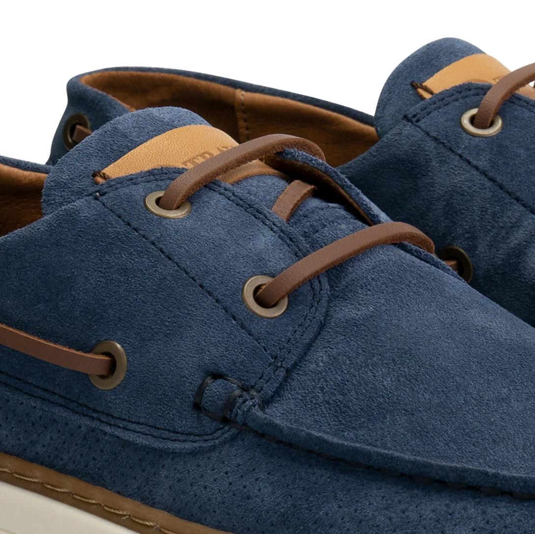 Shipton Men - Lace-up shoes - Suede - Blue - Image 7