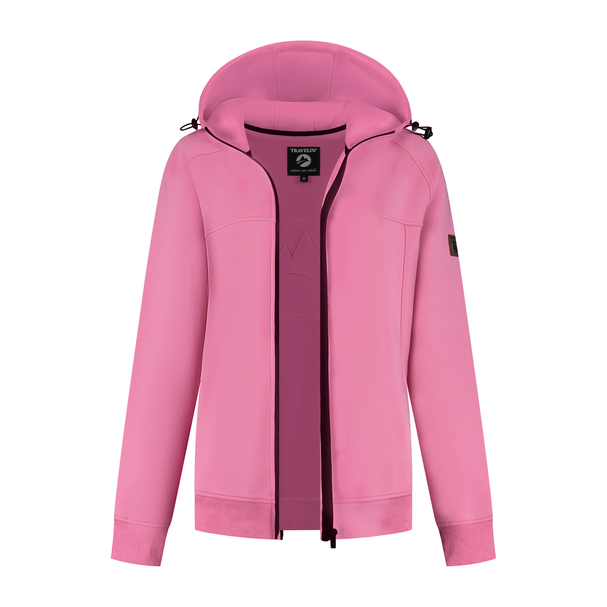 Silje Women - Outdoor cardigan - Sweater - Pink - Image 4
