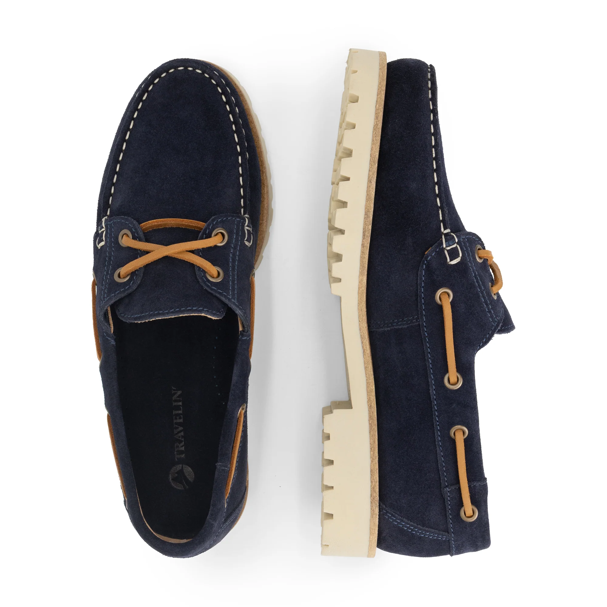 Skjern Men - Boat shoes - Suede - Navy - Image 4