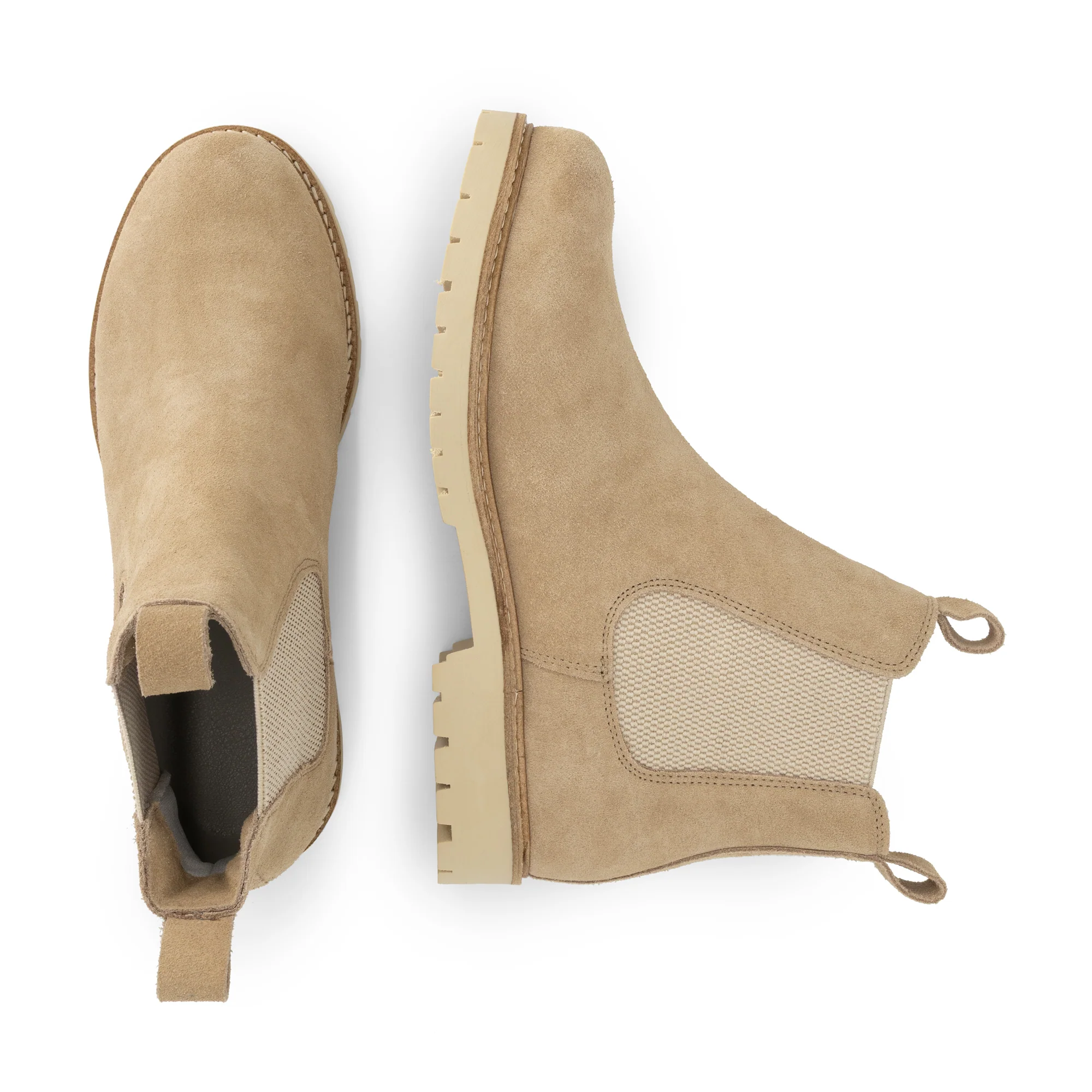 Skovdal Women - Chelsea boots - Suede - Sand - Image 4
