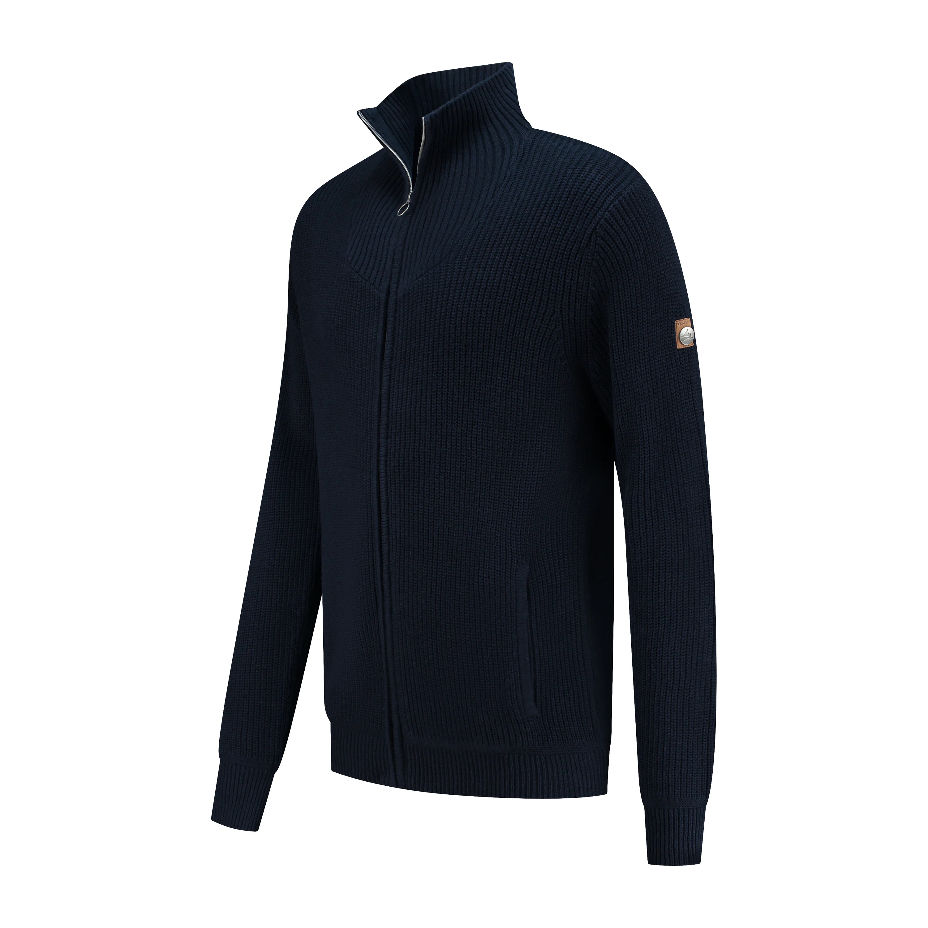Snowdon Men - Cardigan - Cashmere blend - Navy - Image 3
