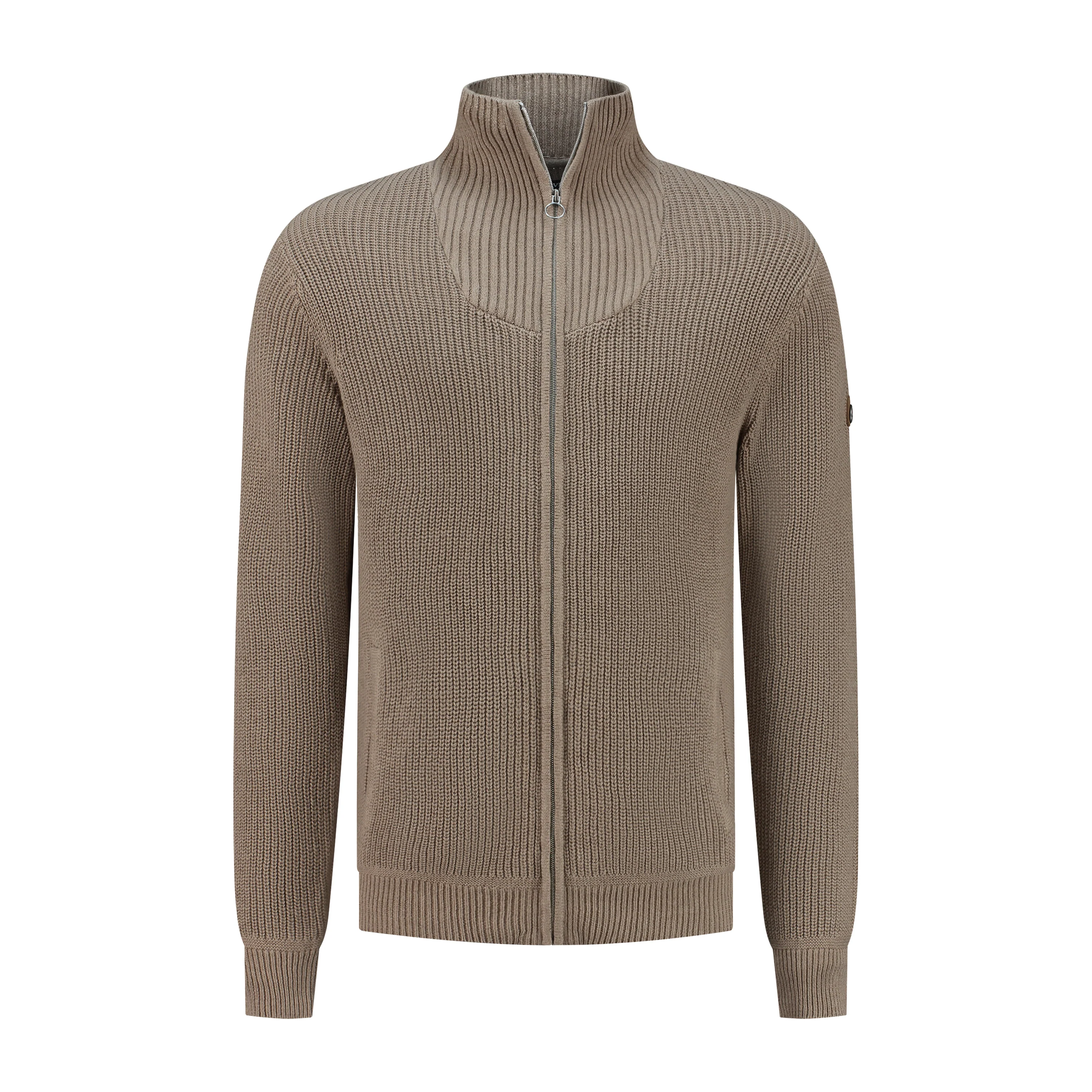 Snowdon Men - Cardigan - Cashmere blend - Sand