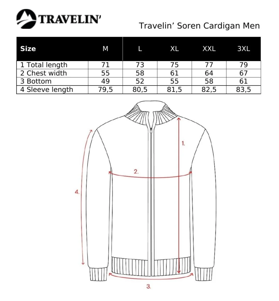 Soren Men - Outdoor cardigan - Sweater - Navy - Image 10