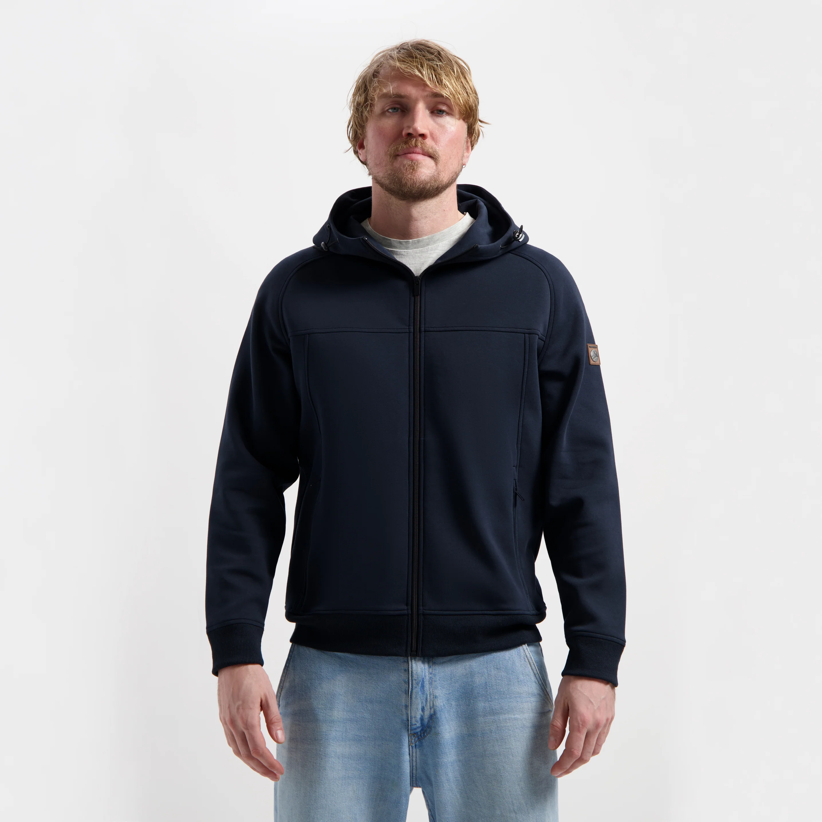 Soren Men - Outdoor cardigan - Sweater - Navy - Image 2