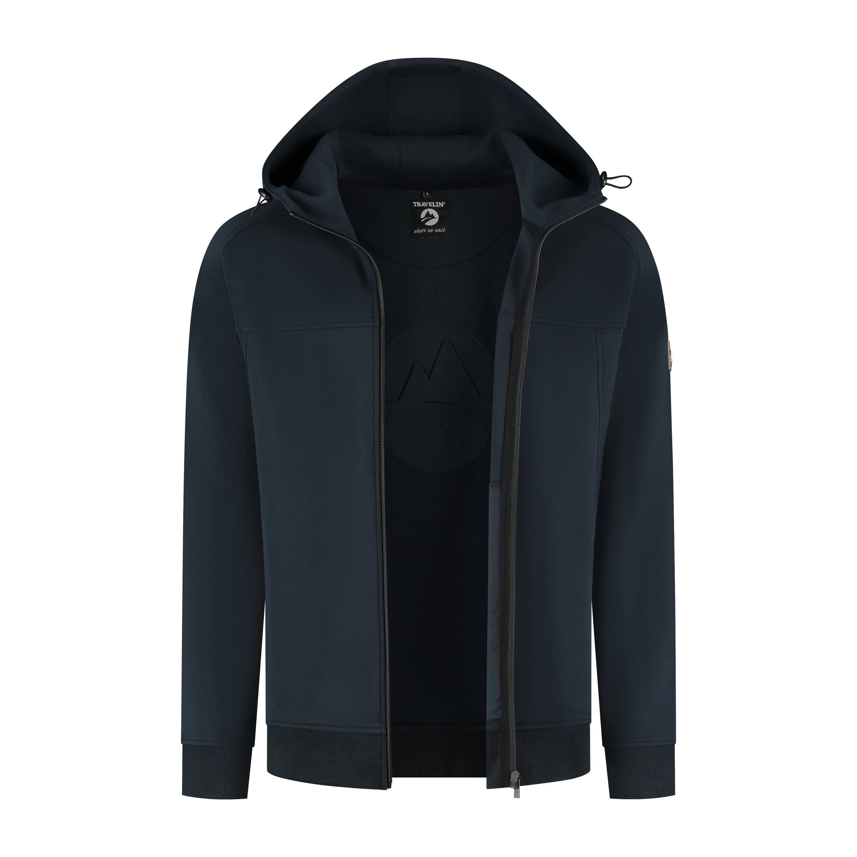 Soren Men - Outdoor cardigan - Sweater - Navy - Image 5