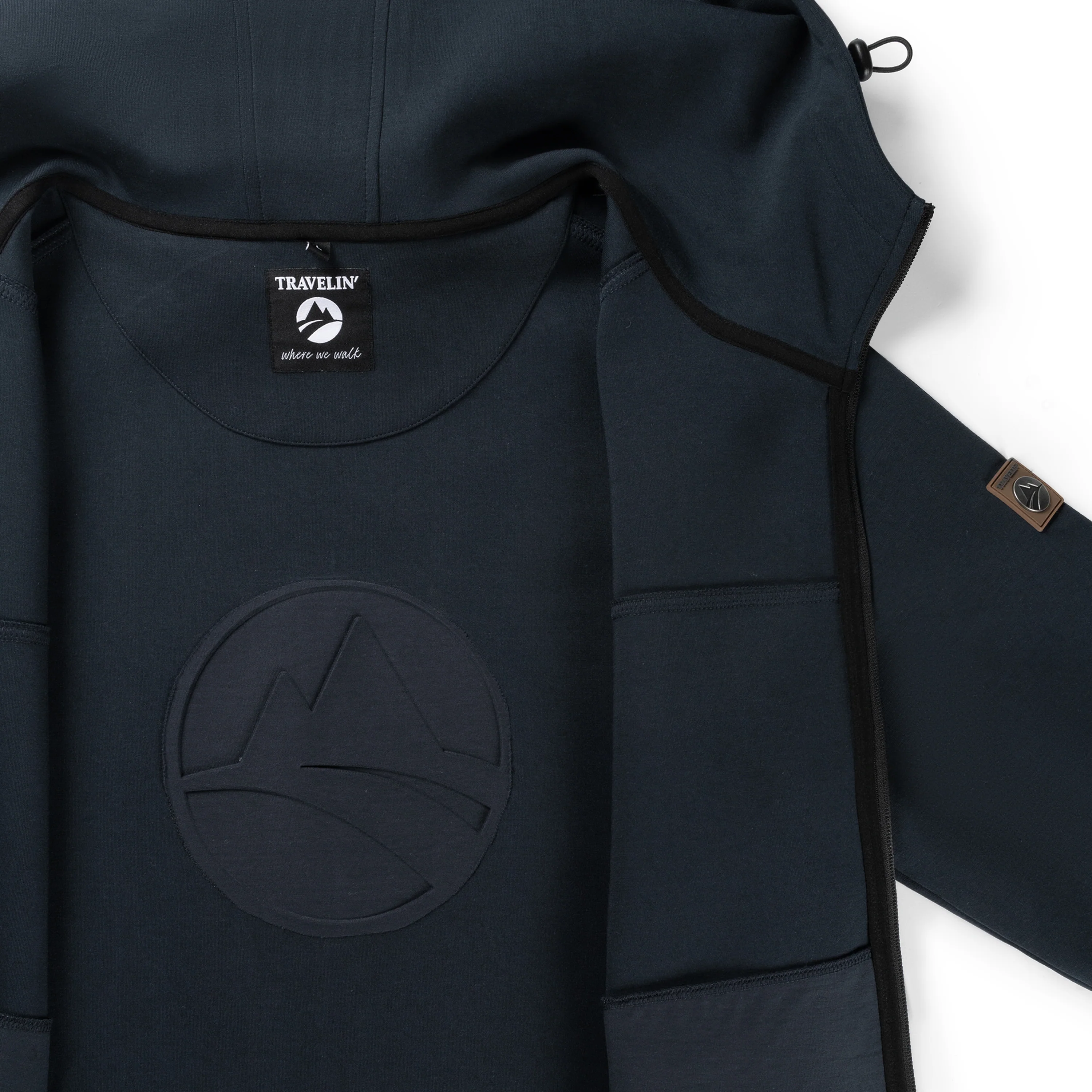 Soren Men - Outdoor cardigan - Sweater - Navy - Image 9